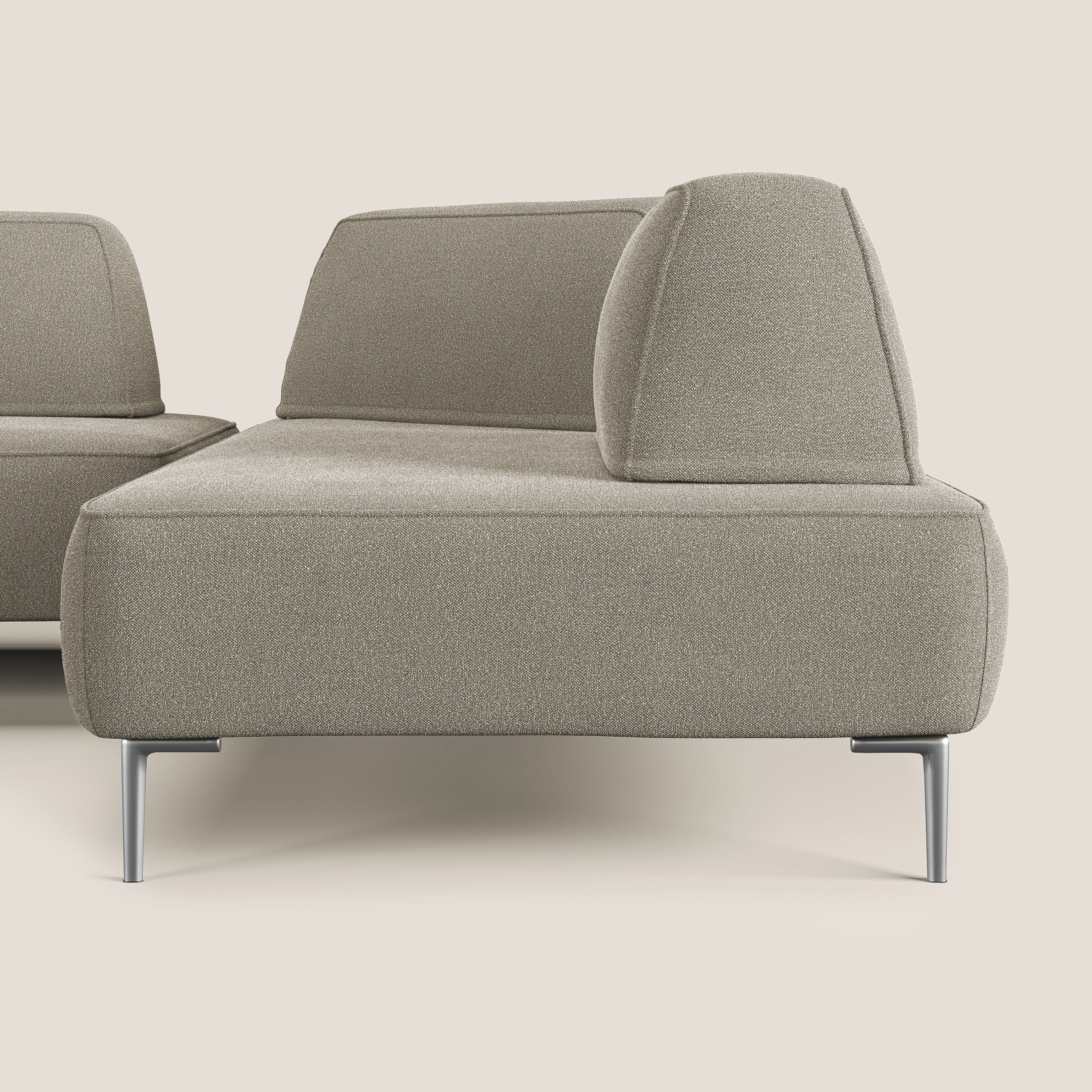 Newton canapé d'angle modulable avec dossiers amovibles en T07 beige - Image 6