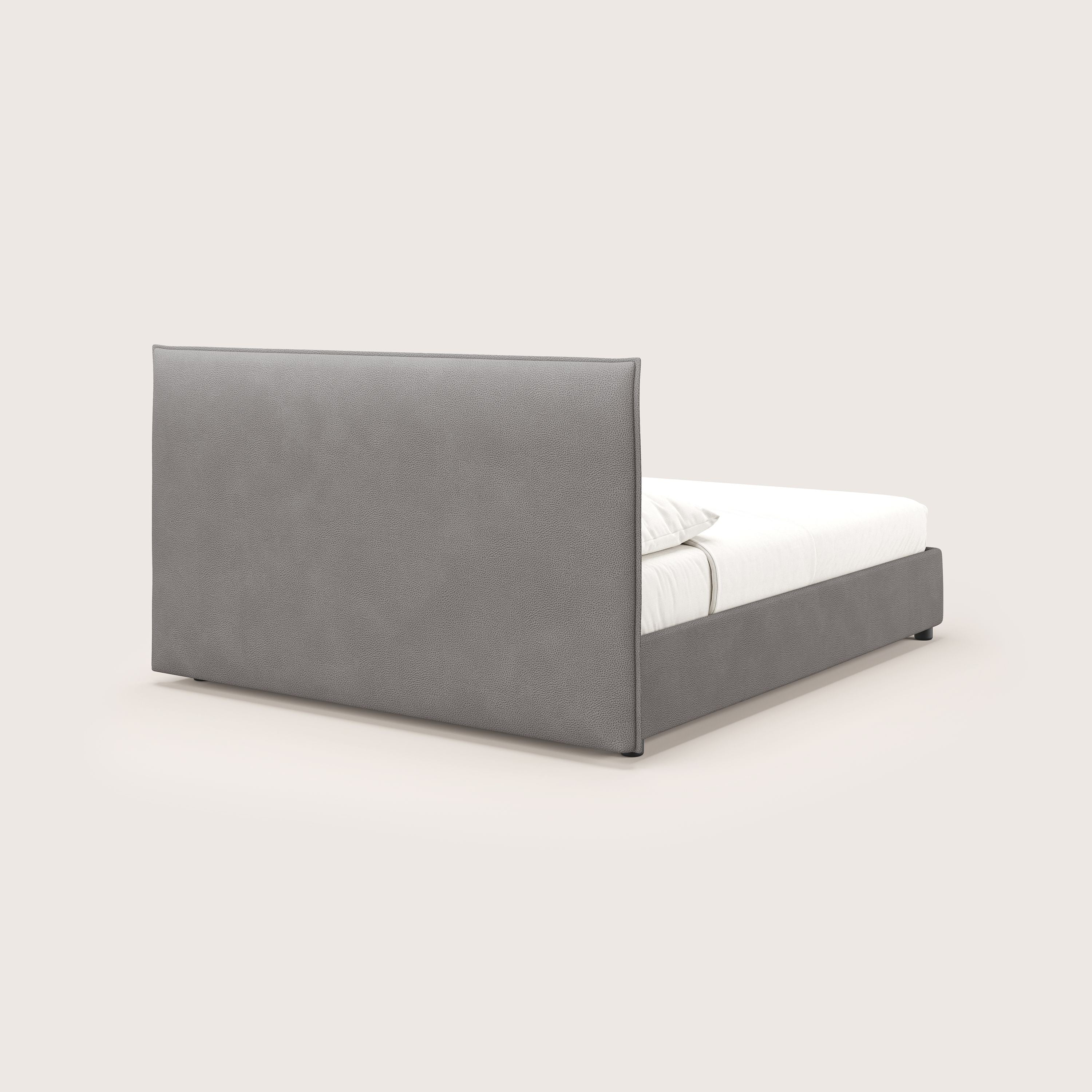 Nina lit coffre au design minimaliste en microfibre détachable effet cuir T15 anthracite - Image 5