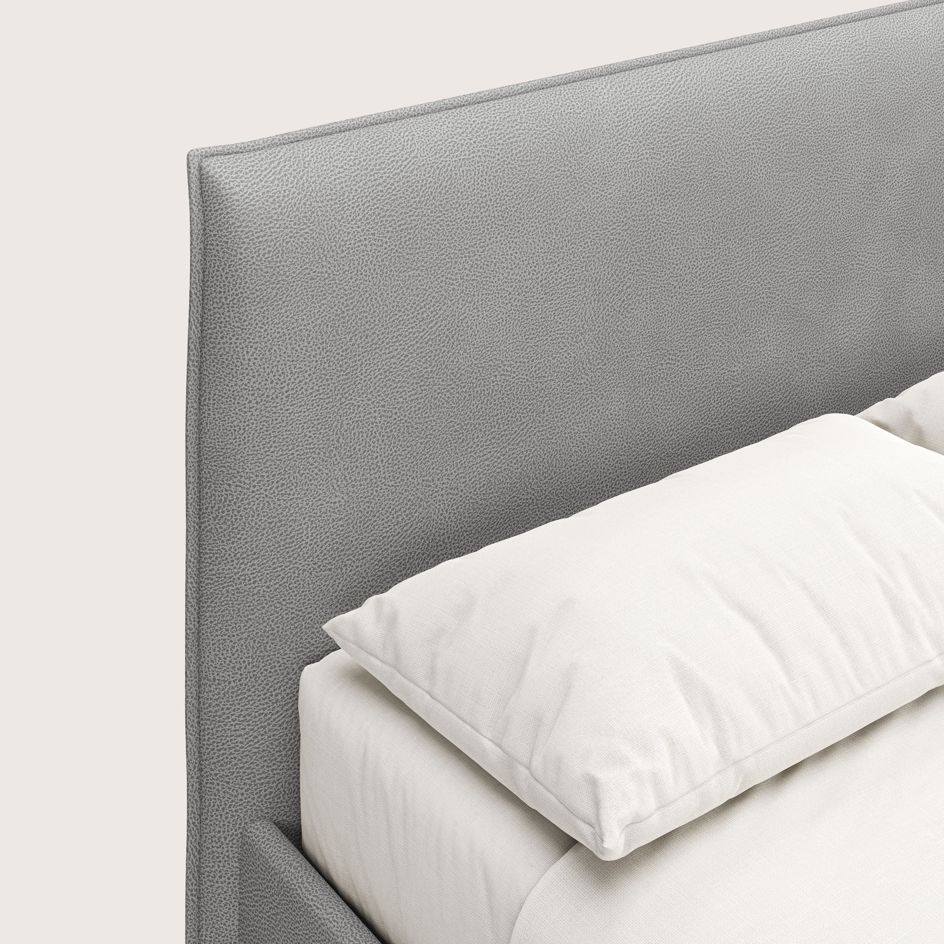 Nina lit coffre au design minimaliste en microfibre détachable effet cuir T15 gris - Image 6