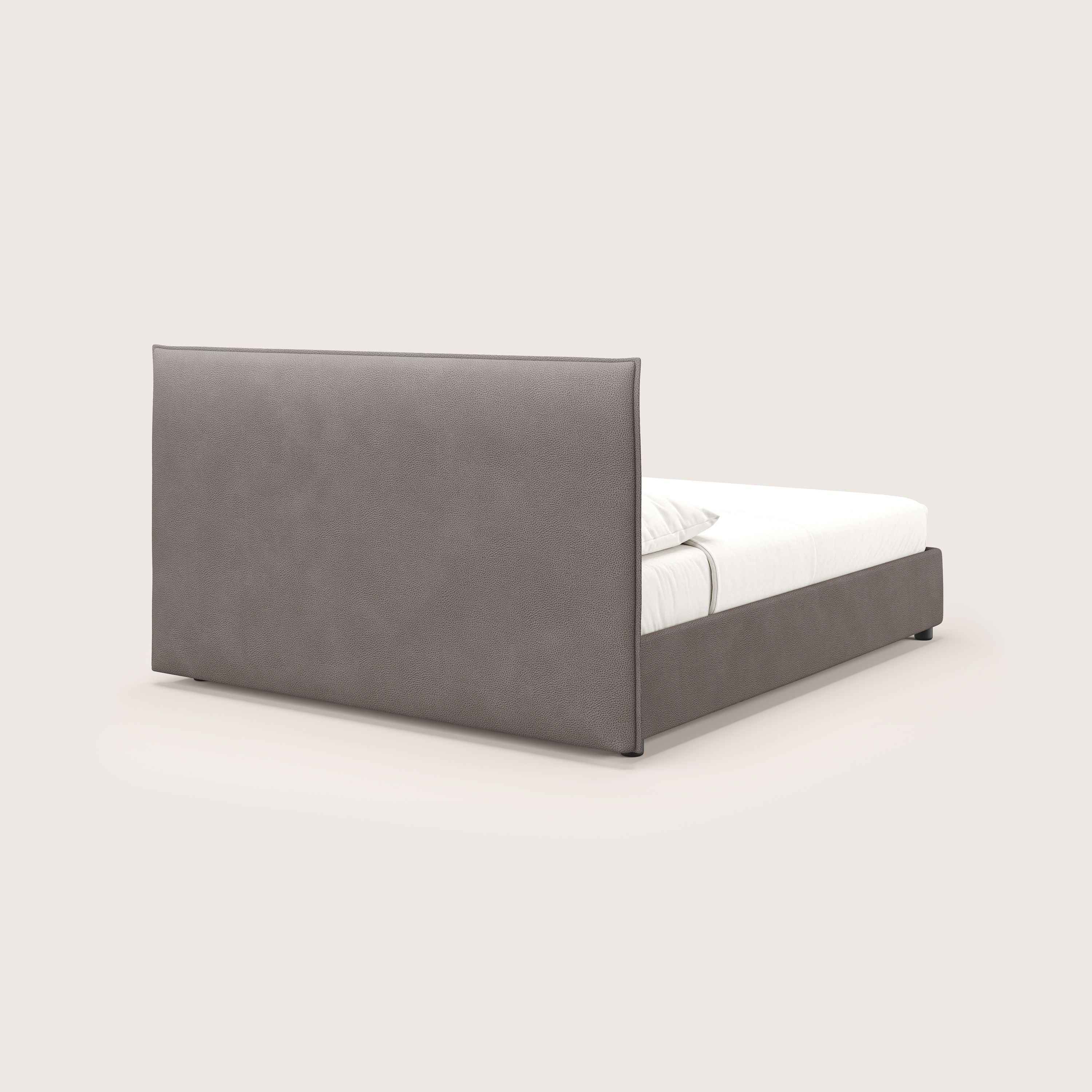 Nina lit coffre au design minimaliste en microfibre détachable effet cuir T15 marron - Image 5