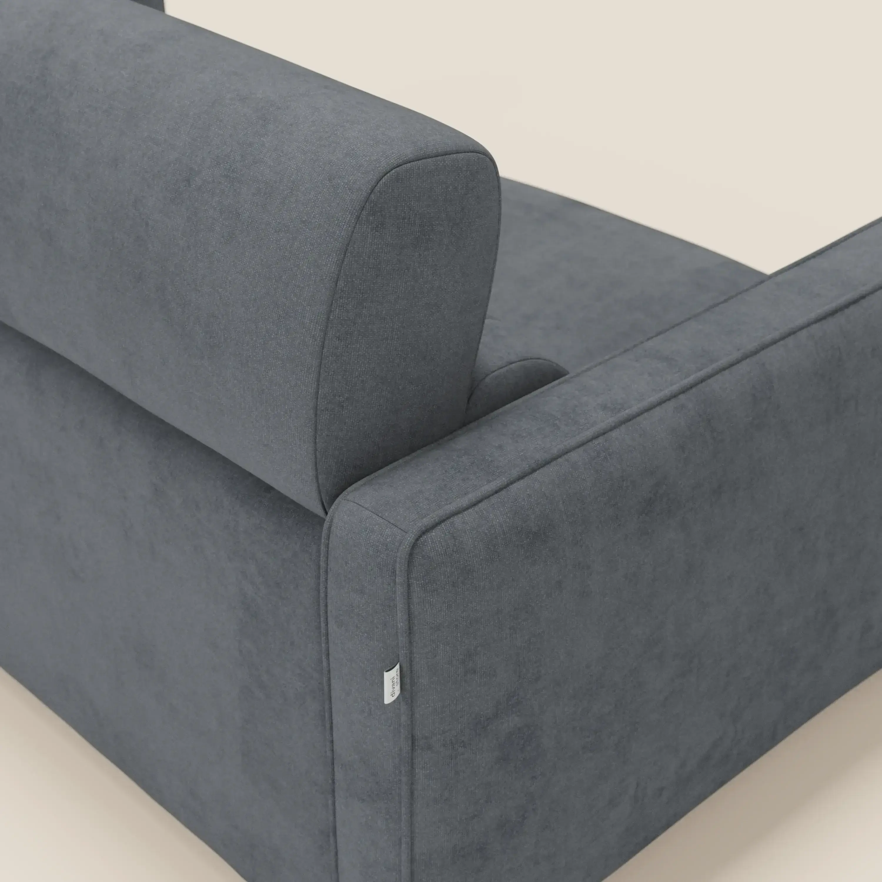 Nivon Canapé convertible moderne avec têtière en tissu détachable à l'eau T25 anthracite - Image 11