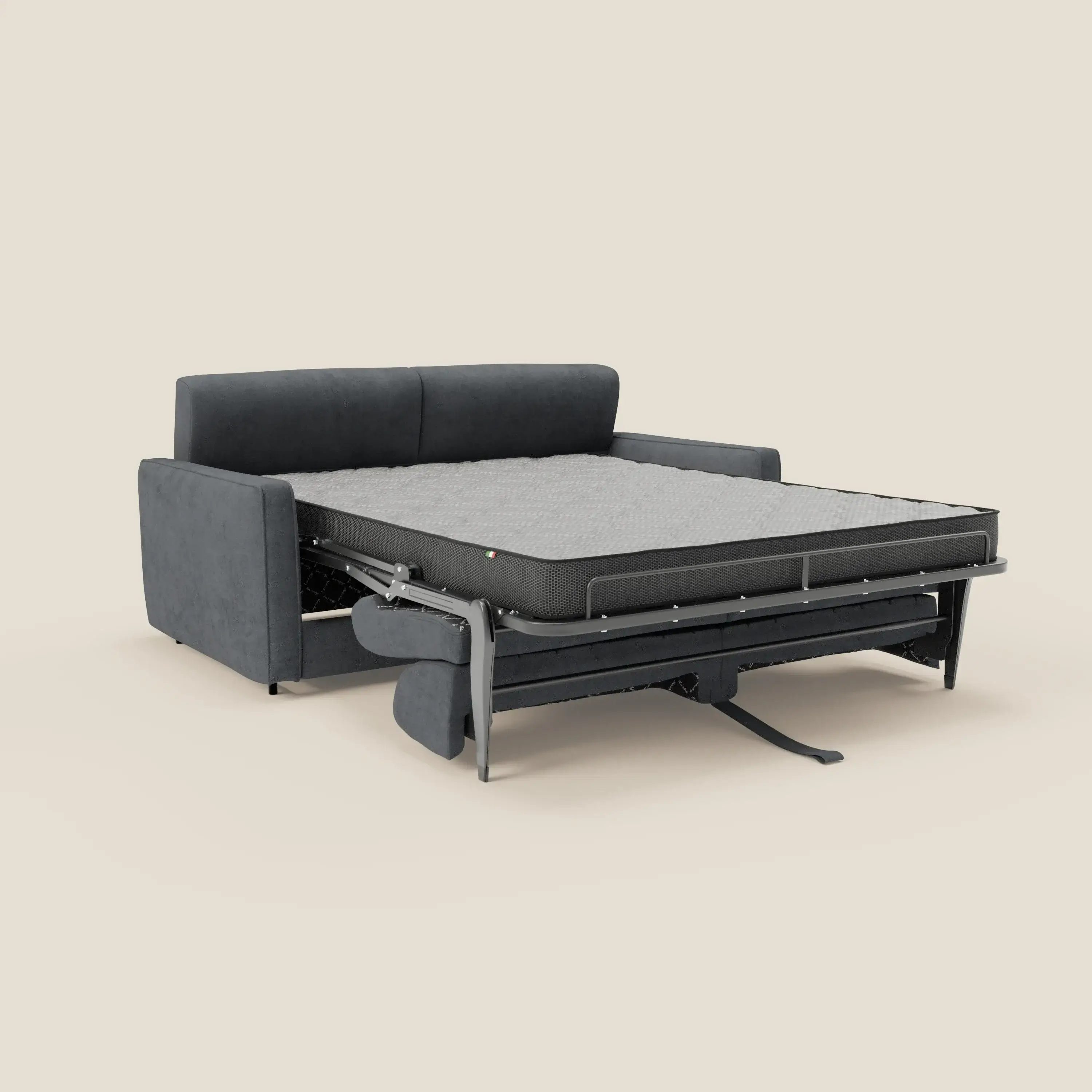 Nivon Canapé convertible moderne avec têtière en tissu détachable à l'eau T25 anthracite - Image 7