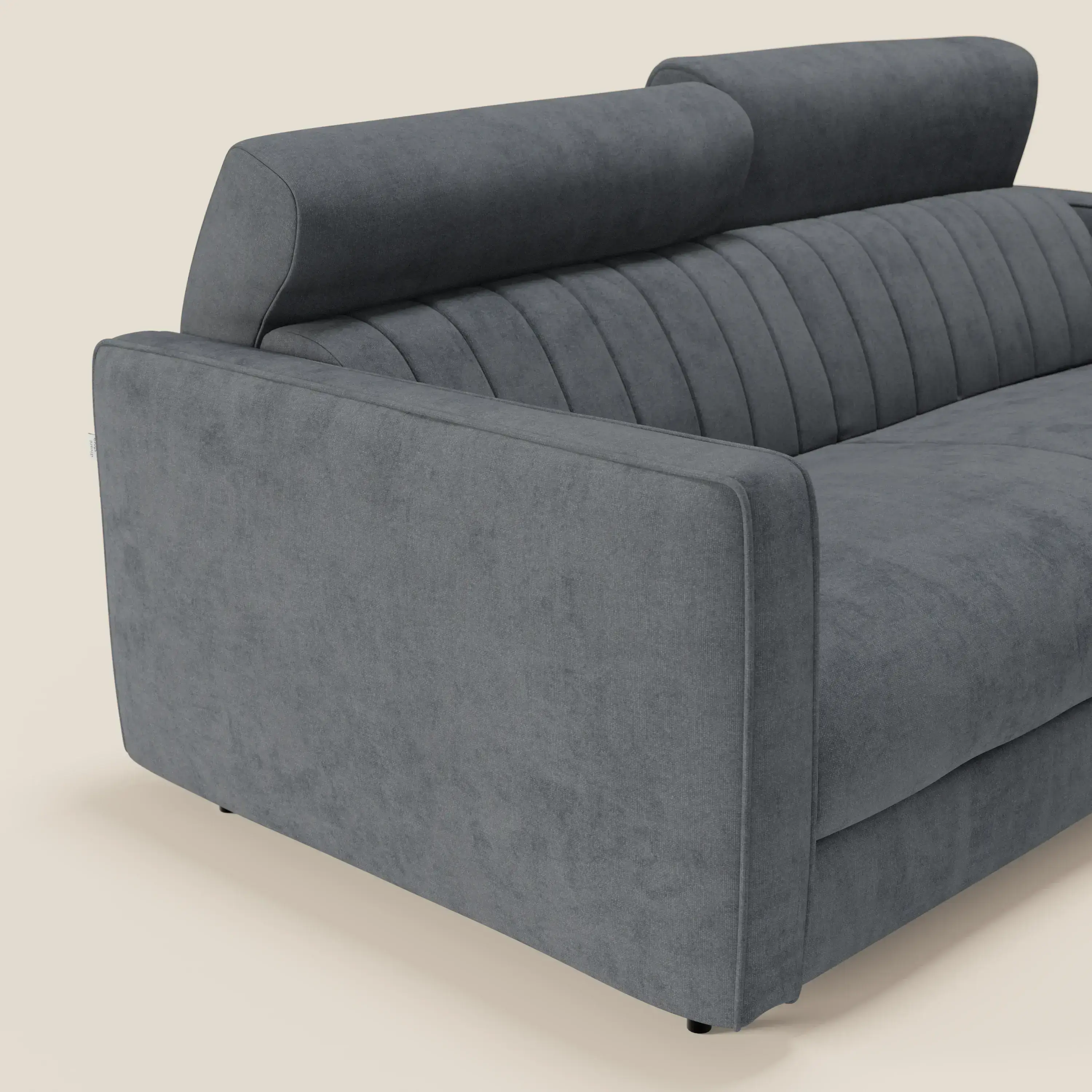 Nivon Canapé convertible moderne avec têtière en tissu détachable à l'eau T25 anthracite - Image 8