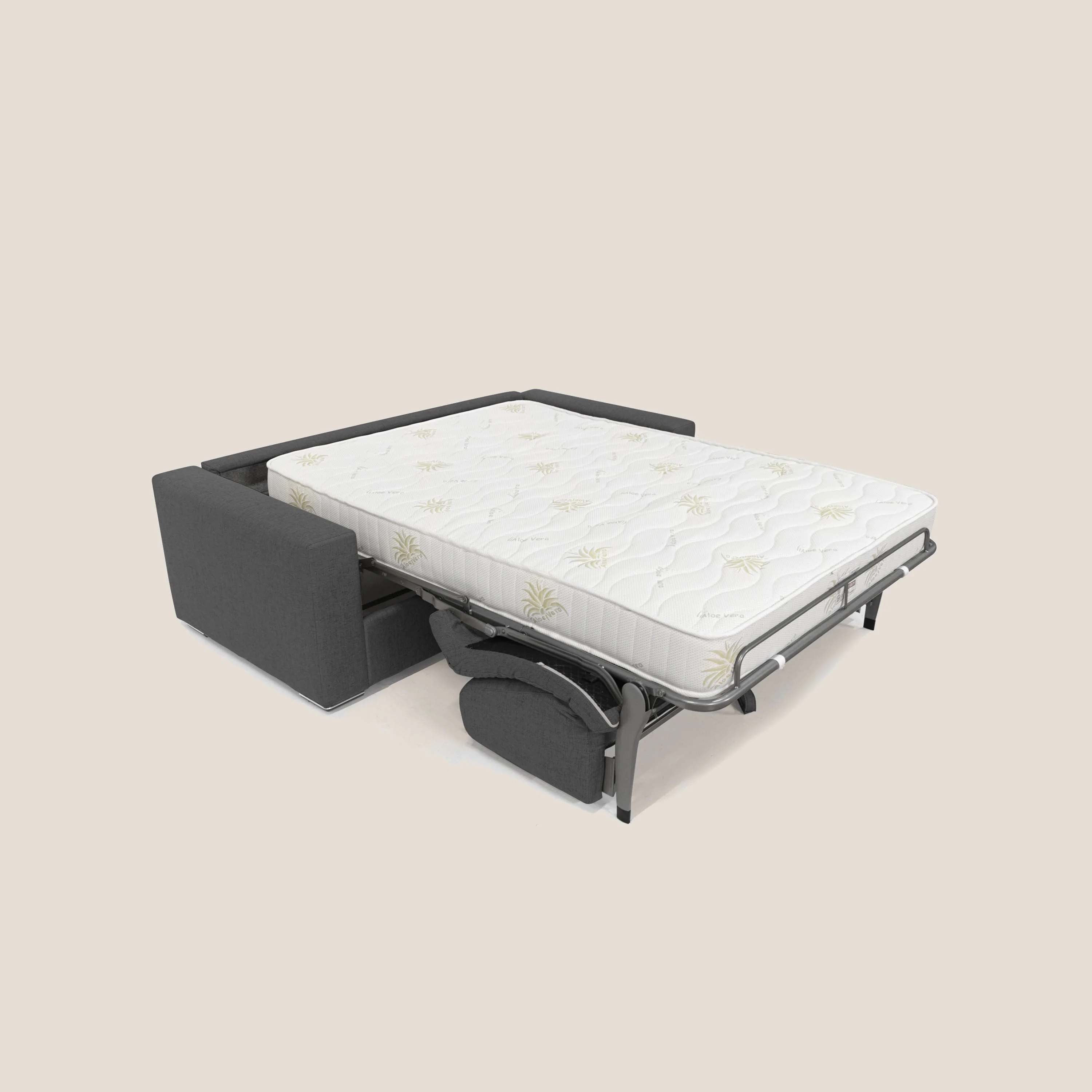 Nixon Canapé convertible avec matelas 20cm en tissu imperméable T03 anthracite - Image 2