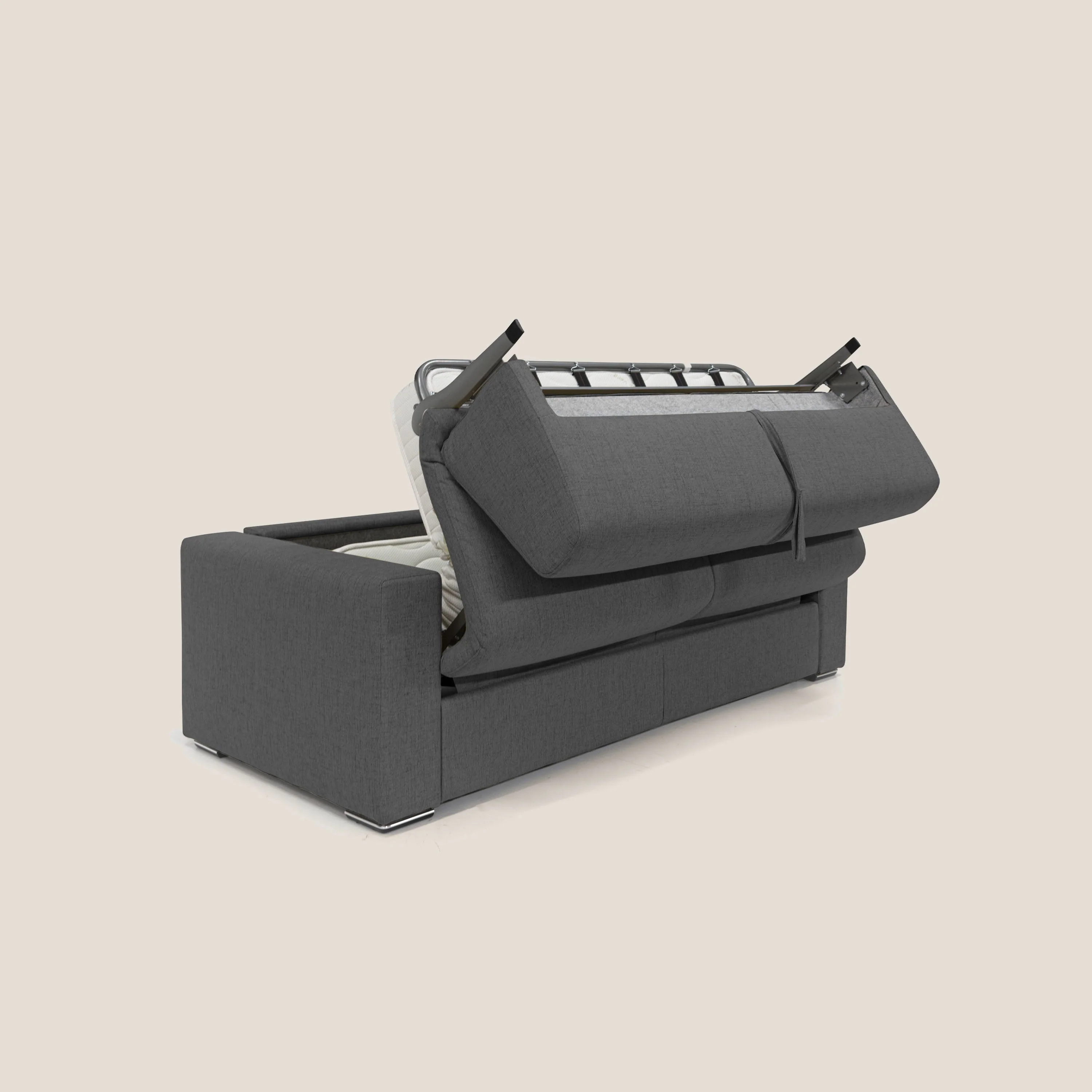Nixon Canapé convertible avec matelas 20cm en tissu imperméable T03 anthracite - Image 3
