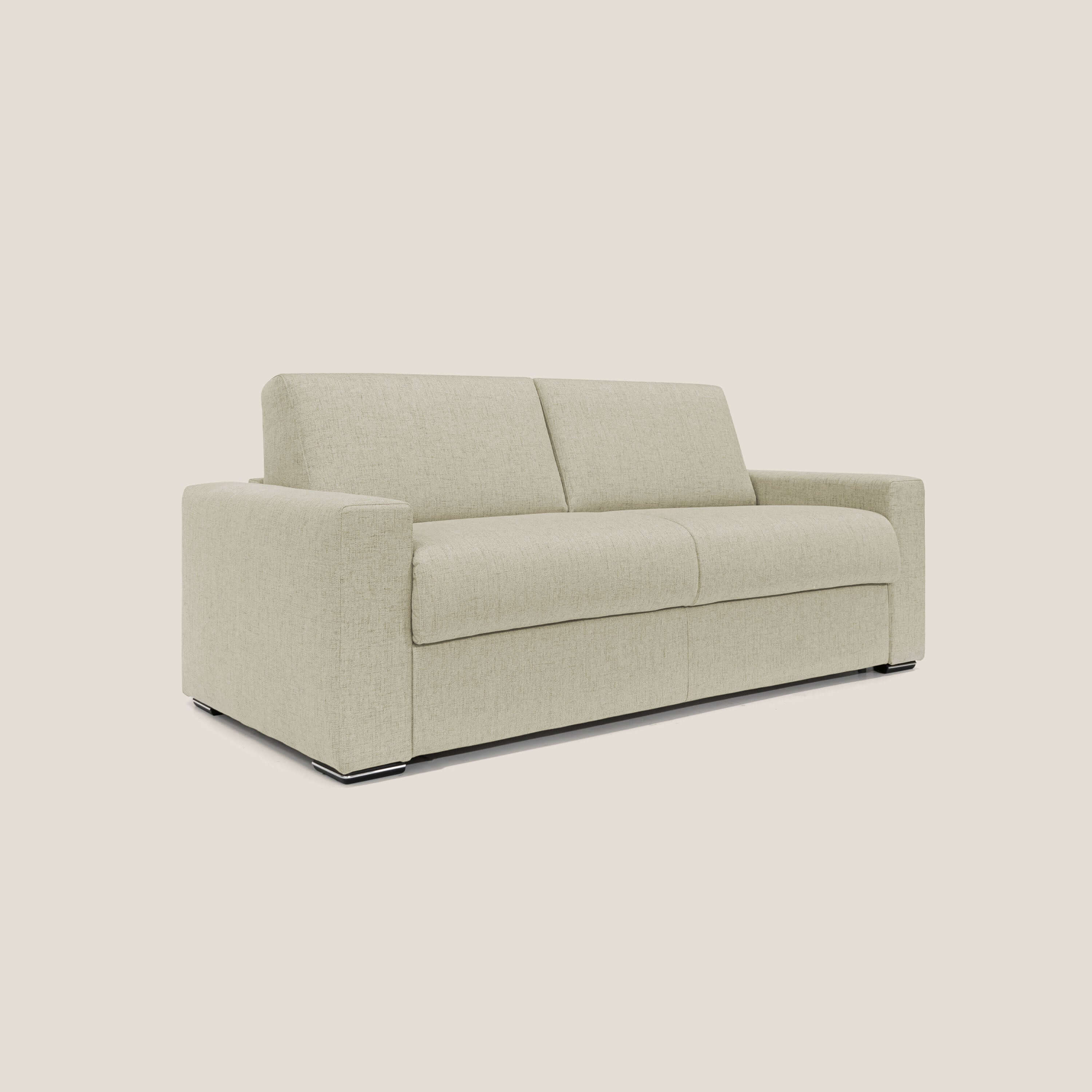 Nixon Canapé convertible avec matelas 20cm en tissu imperméable T03 beige - Image 4