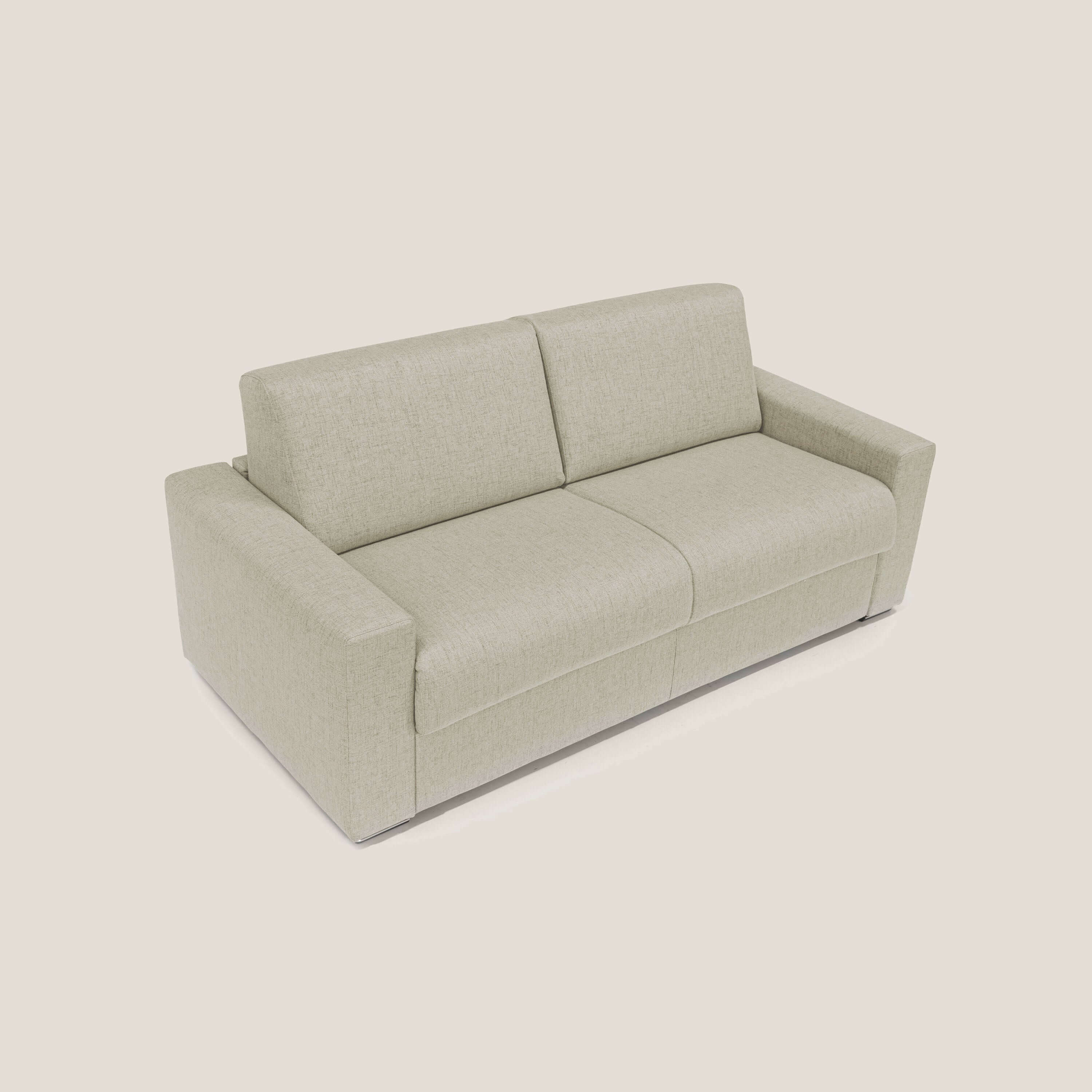 Nixon Canapé convertible avec matelas 20cm en tissu imperméable T03 beige - Image 5