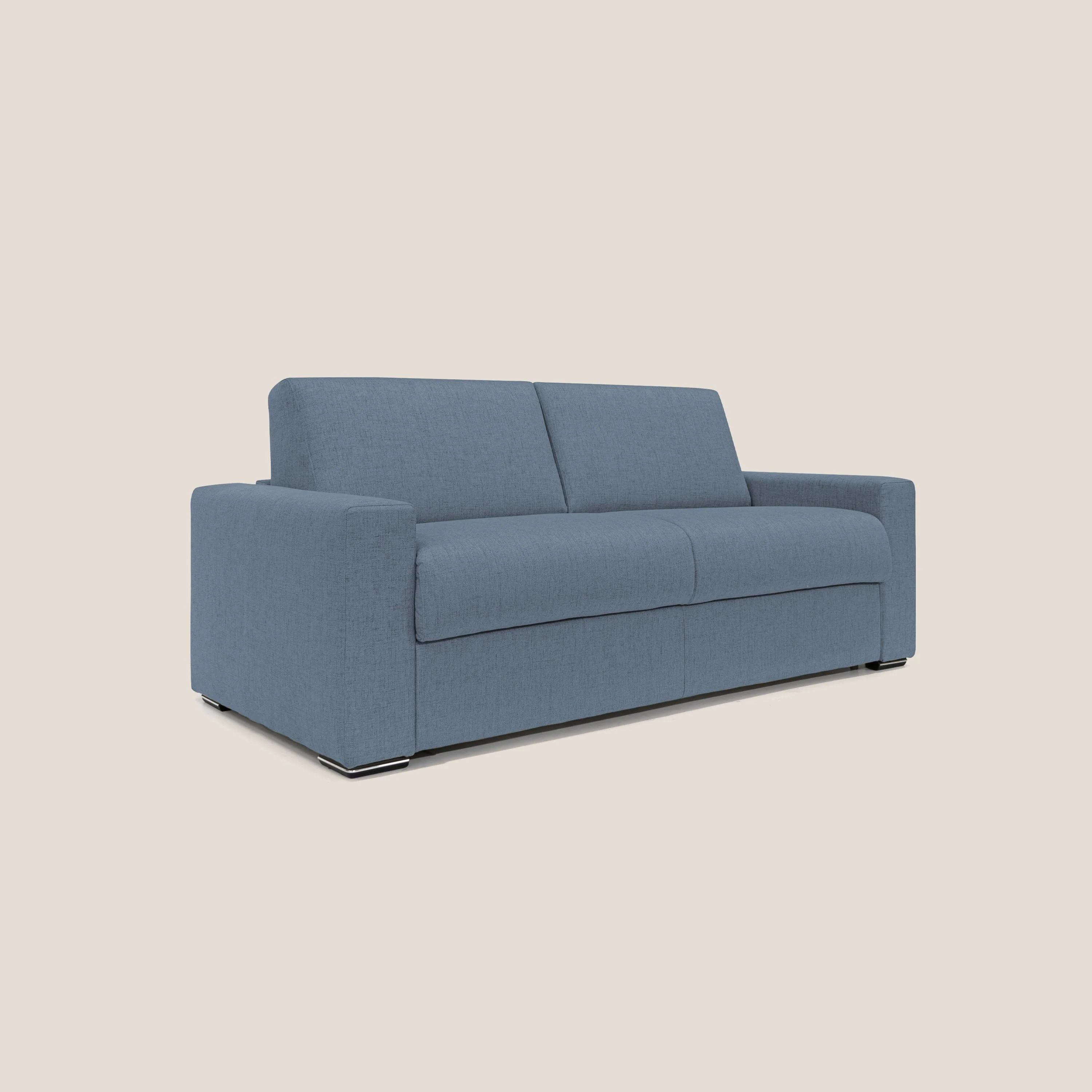 Nixon Canapé convertible avec matelas 20cm en tissu imperméable T03 bleu - Image 4