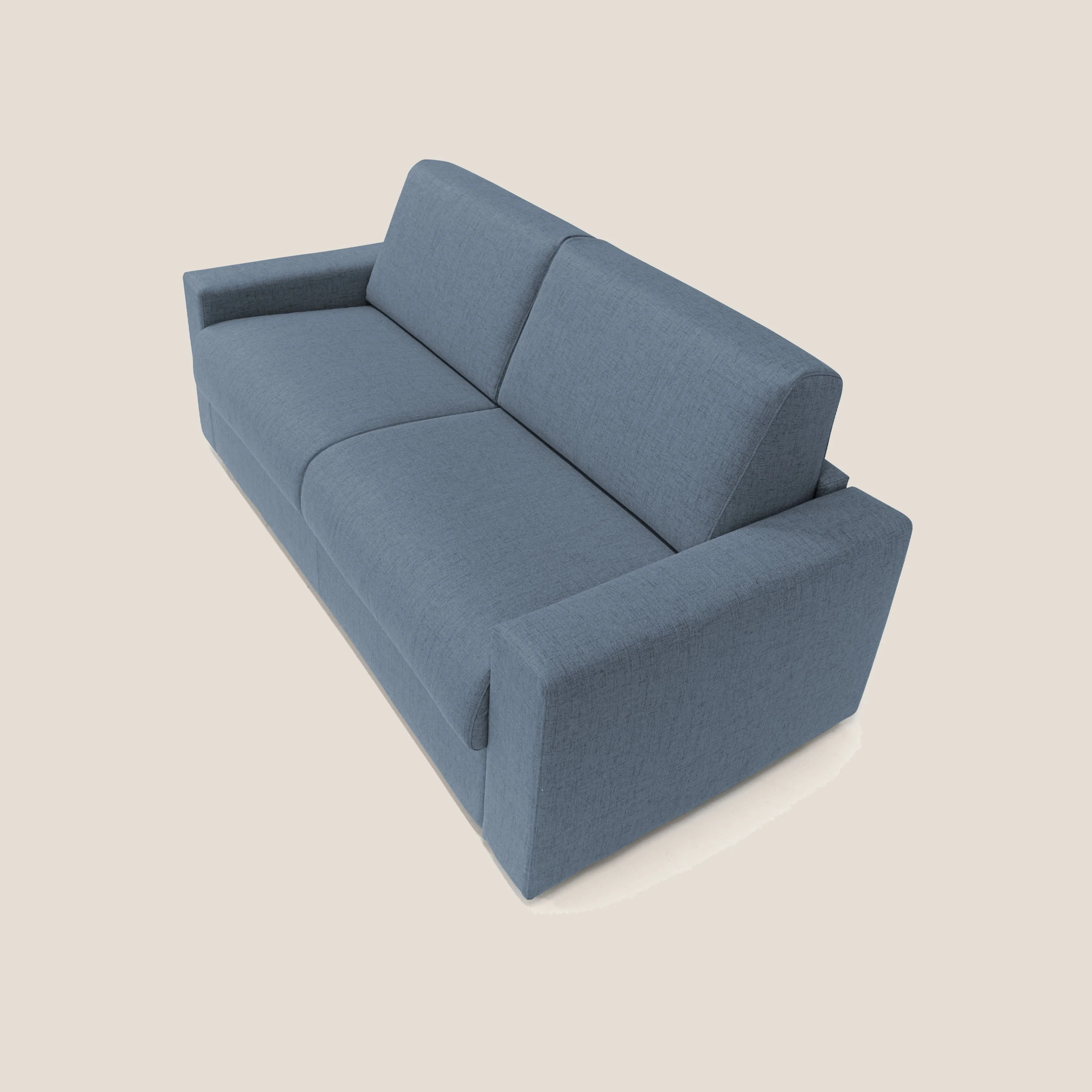 Nixon Canapé convertible avec matelas 20cm en tissu imperméable T03 bleu - Image 8
