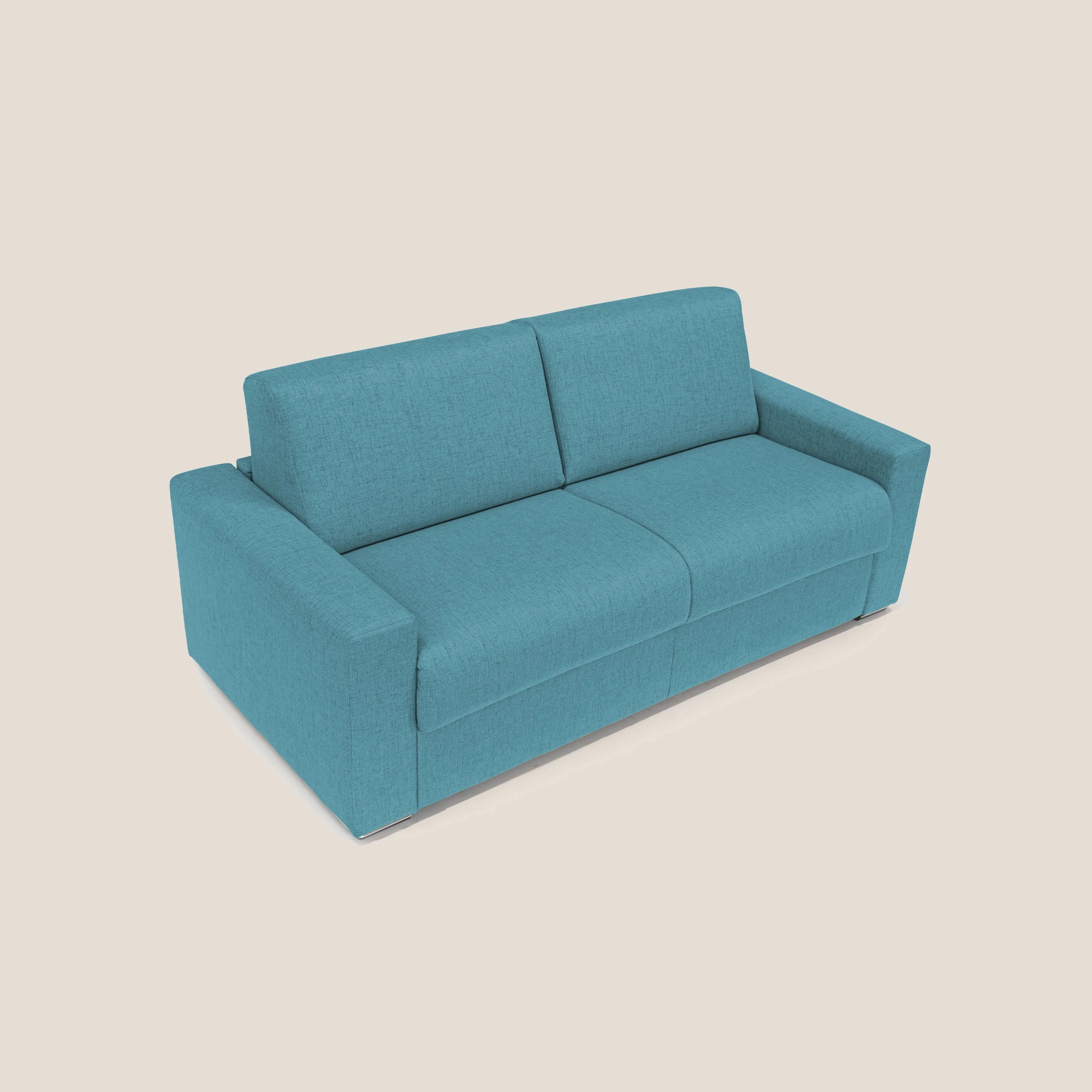 Nixon Canapé convertible avec matelas 20cm en tissu imperméable T03 bleu ciel - Image 5