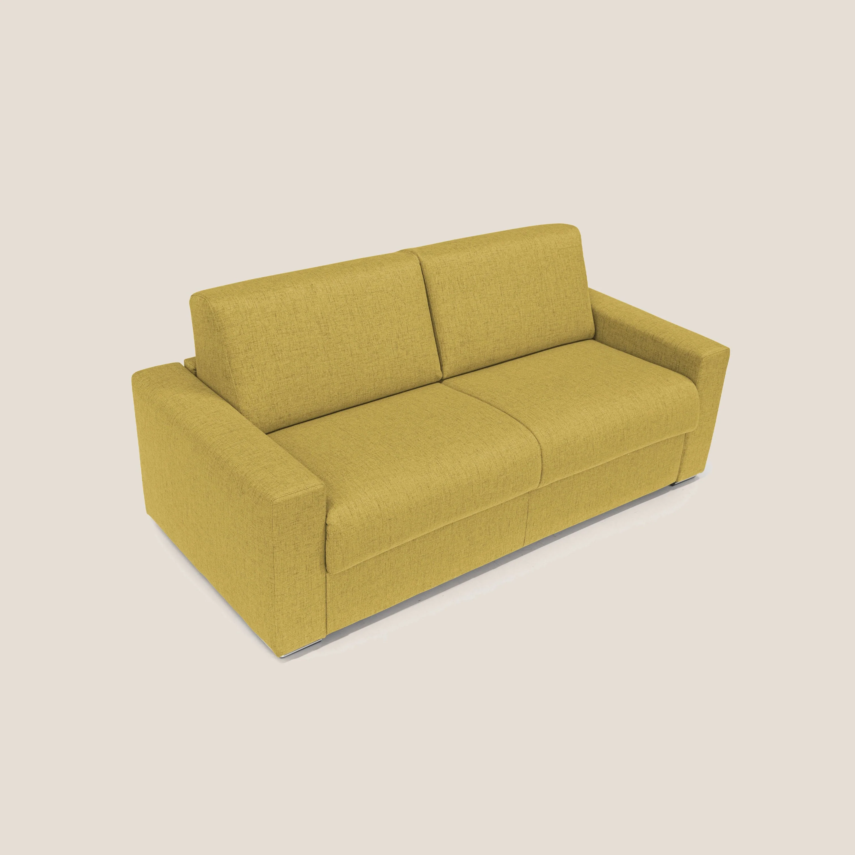Nixon Canapé convertible avec matelas 20cm en tissu imperméable T03 jaune - Image 5