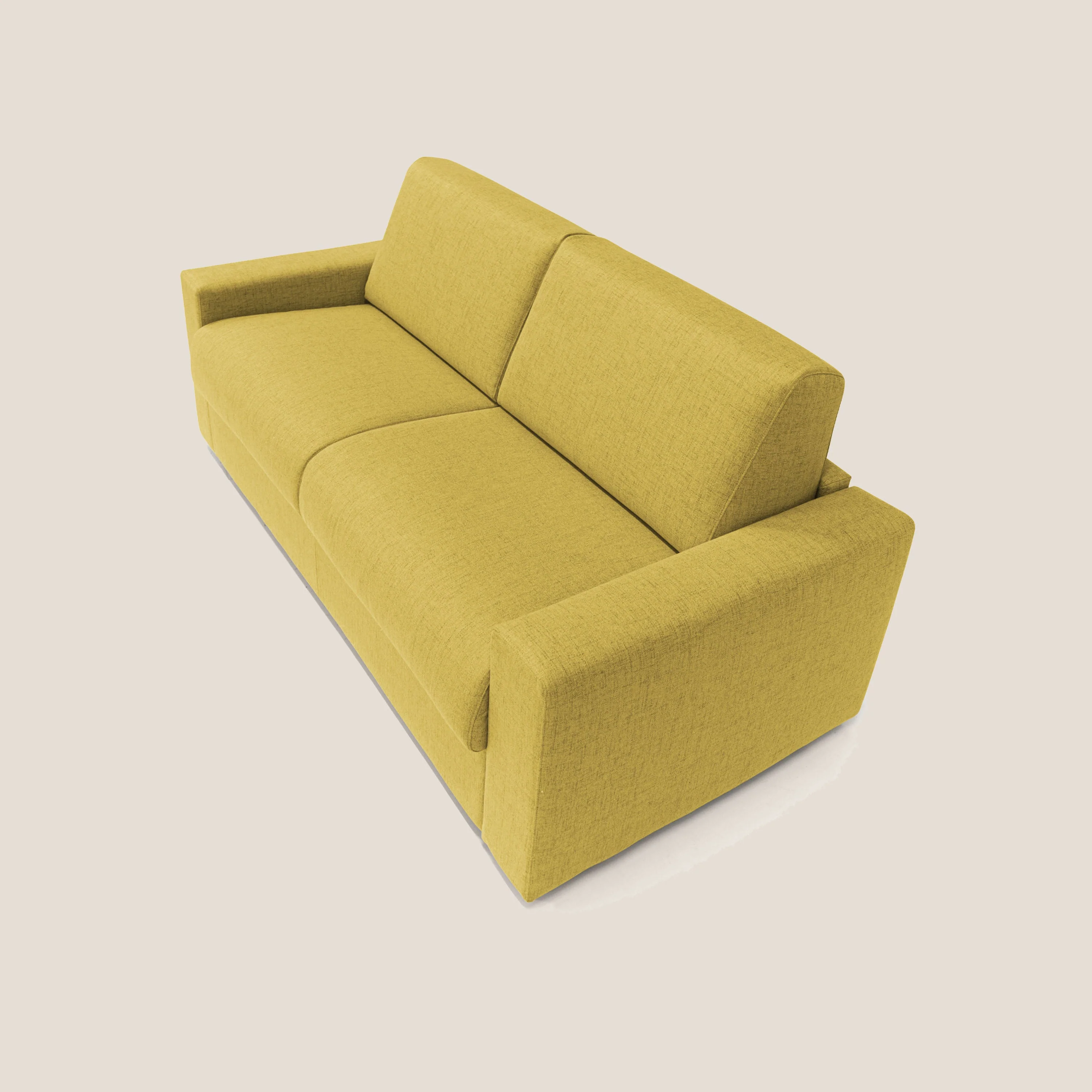 Nixon Canapé convertible avec matelas 20cm en tissu imperméable T03 jaune - Image 8