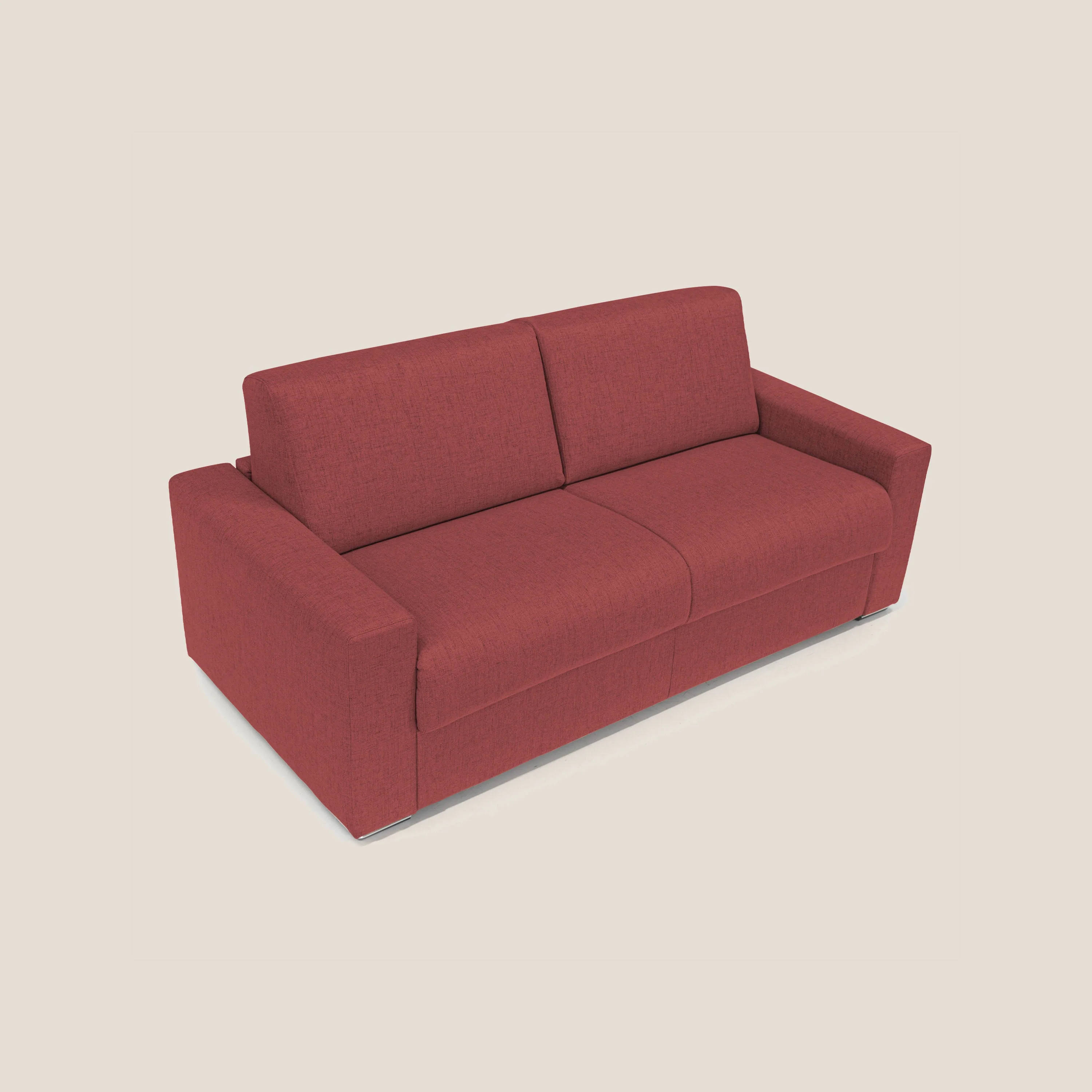 Nixon Canapé convertible avec matelas 20cm en tissu imperméable T03 rouge - Image 5