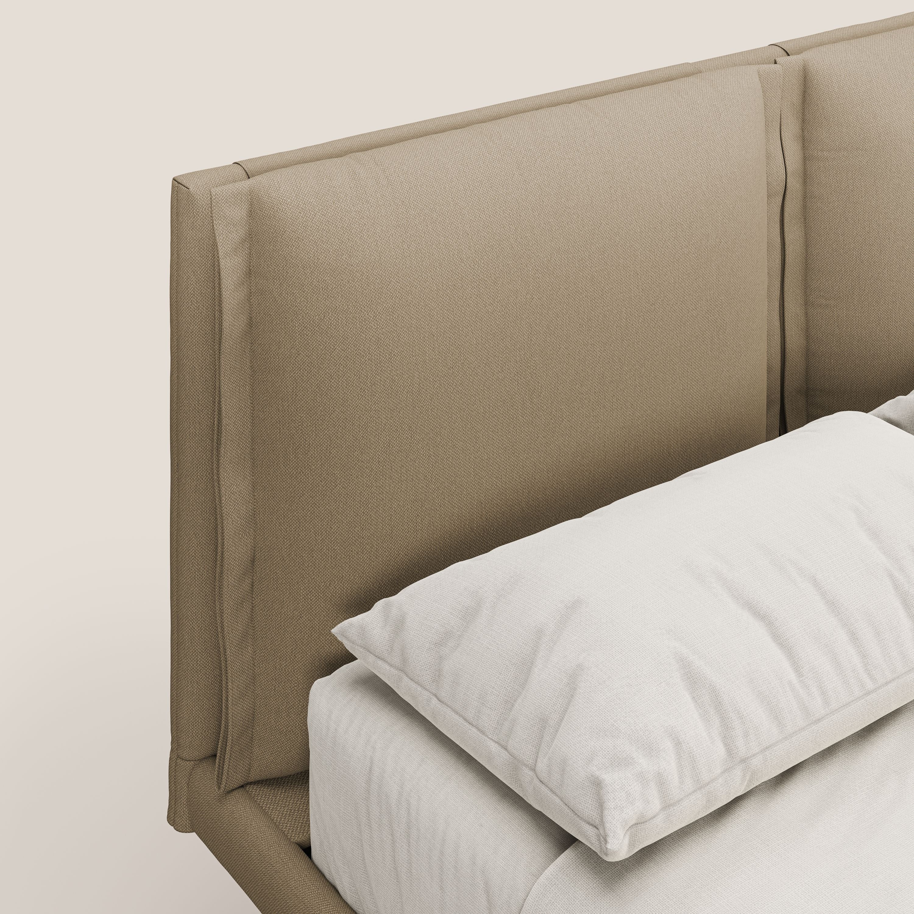 Noah lit avec coussins réglables et pieds hauts en métal en tissu détachable T05 beige - Image 6
