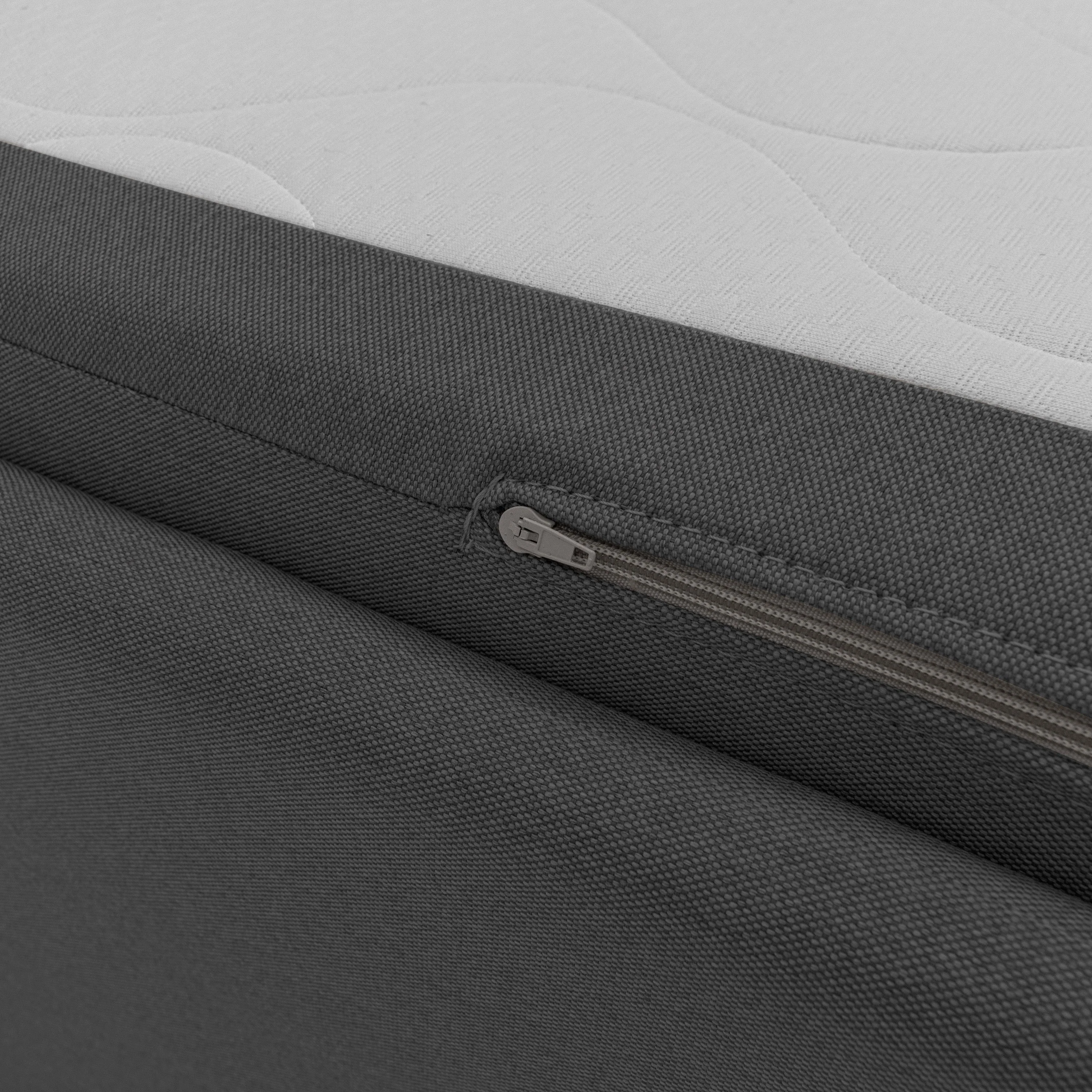 Nolo Canapé duplex avec lits jumeaux et tissu effet coton imperméable T13 anthracite - Image 8