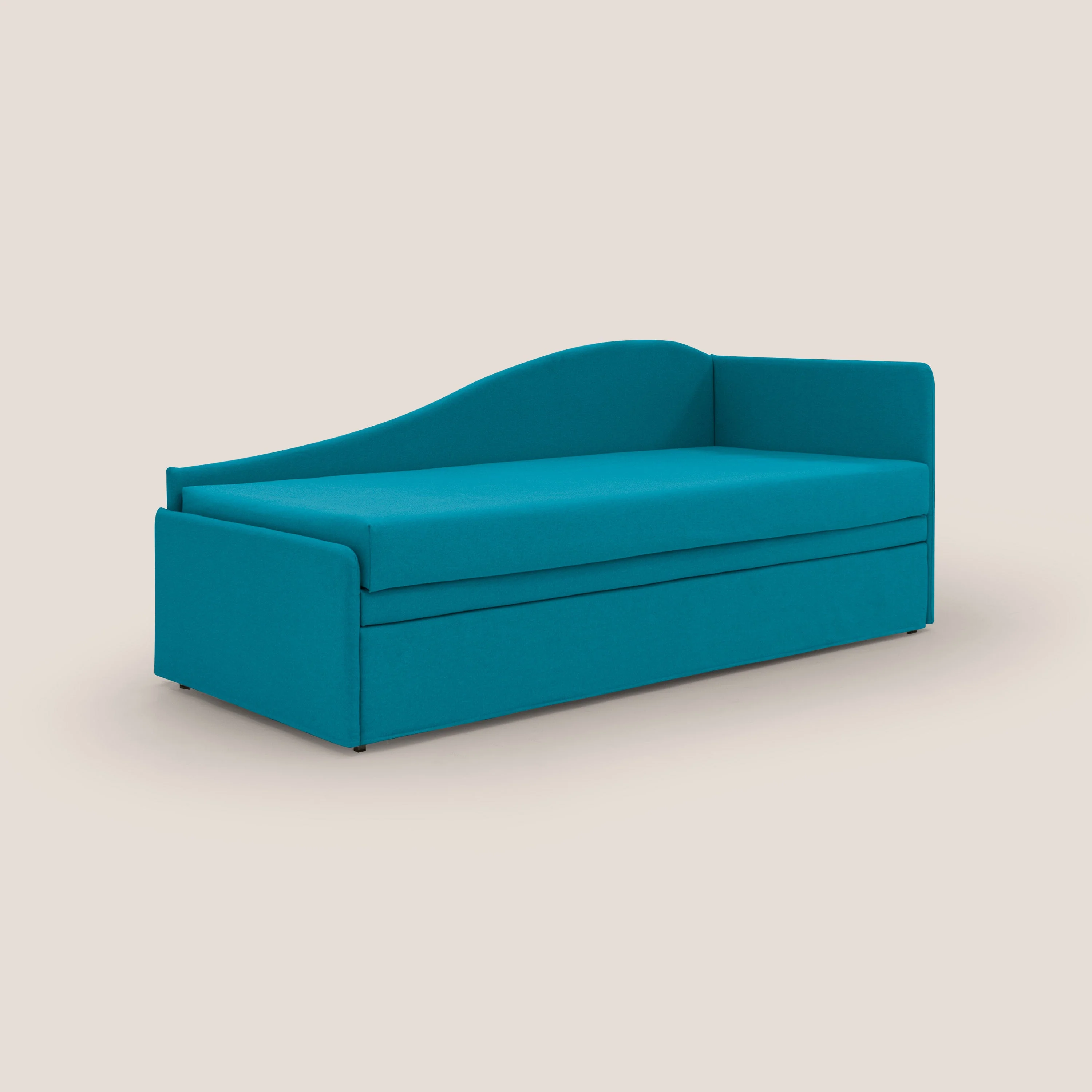 Nolo Canapé duplex avec lits jumeaux et tissu effet coton imperméable T13 azur - Image 3
