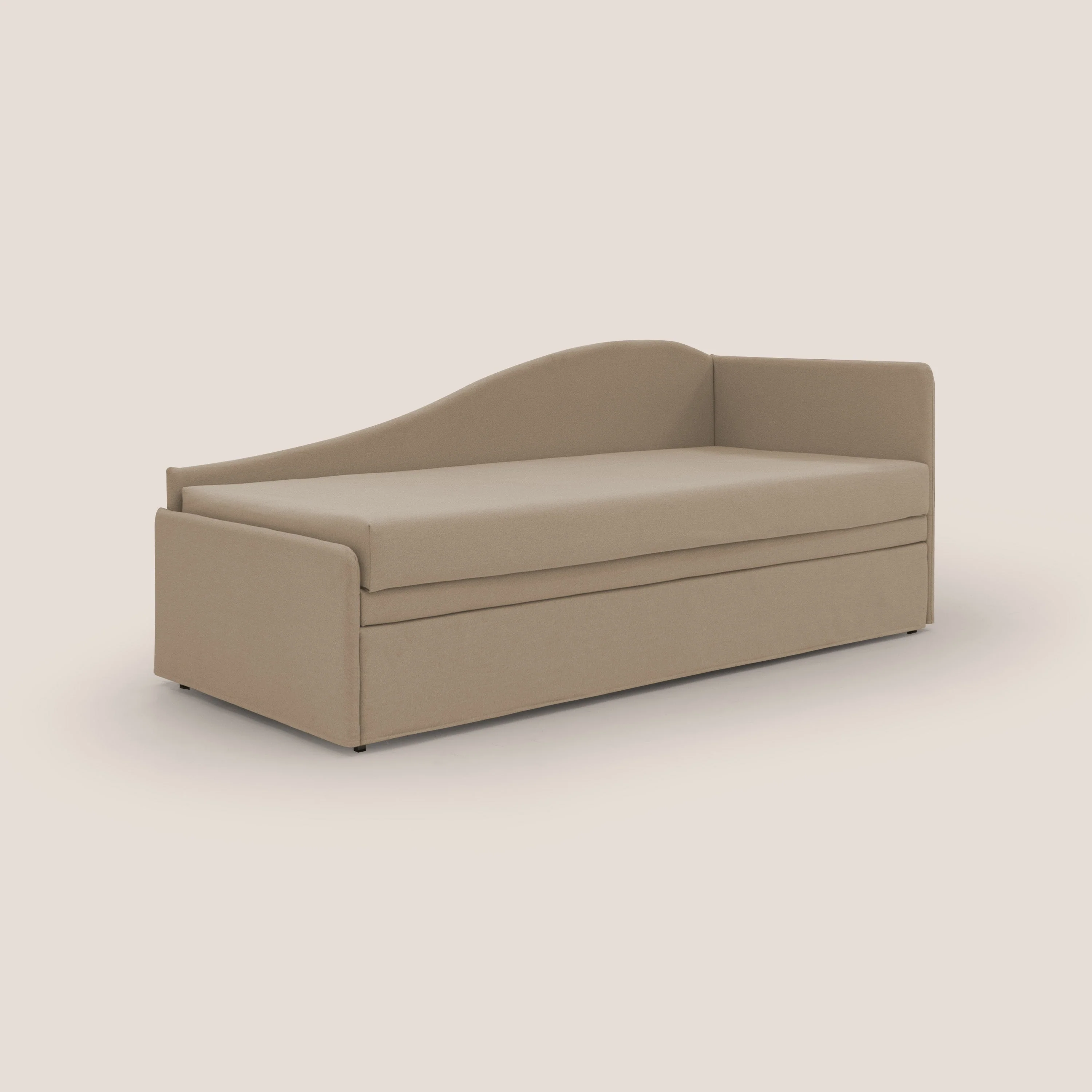 Nolo Canapé duplex avec lits jumeaux et tissu effet coton imperméable T13 beige - Image 3