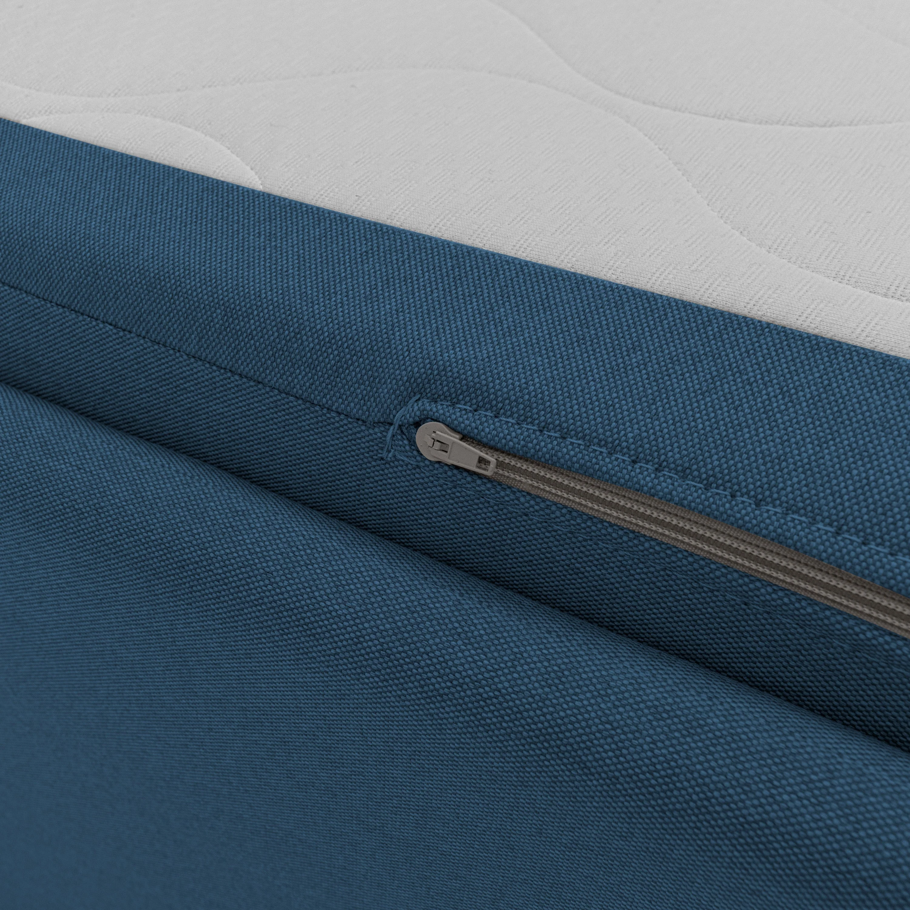 Nolo Canapé duplex avec lits jumeaux et tissu effet coton imperméable T13 bleu - Image 8