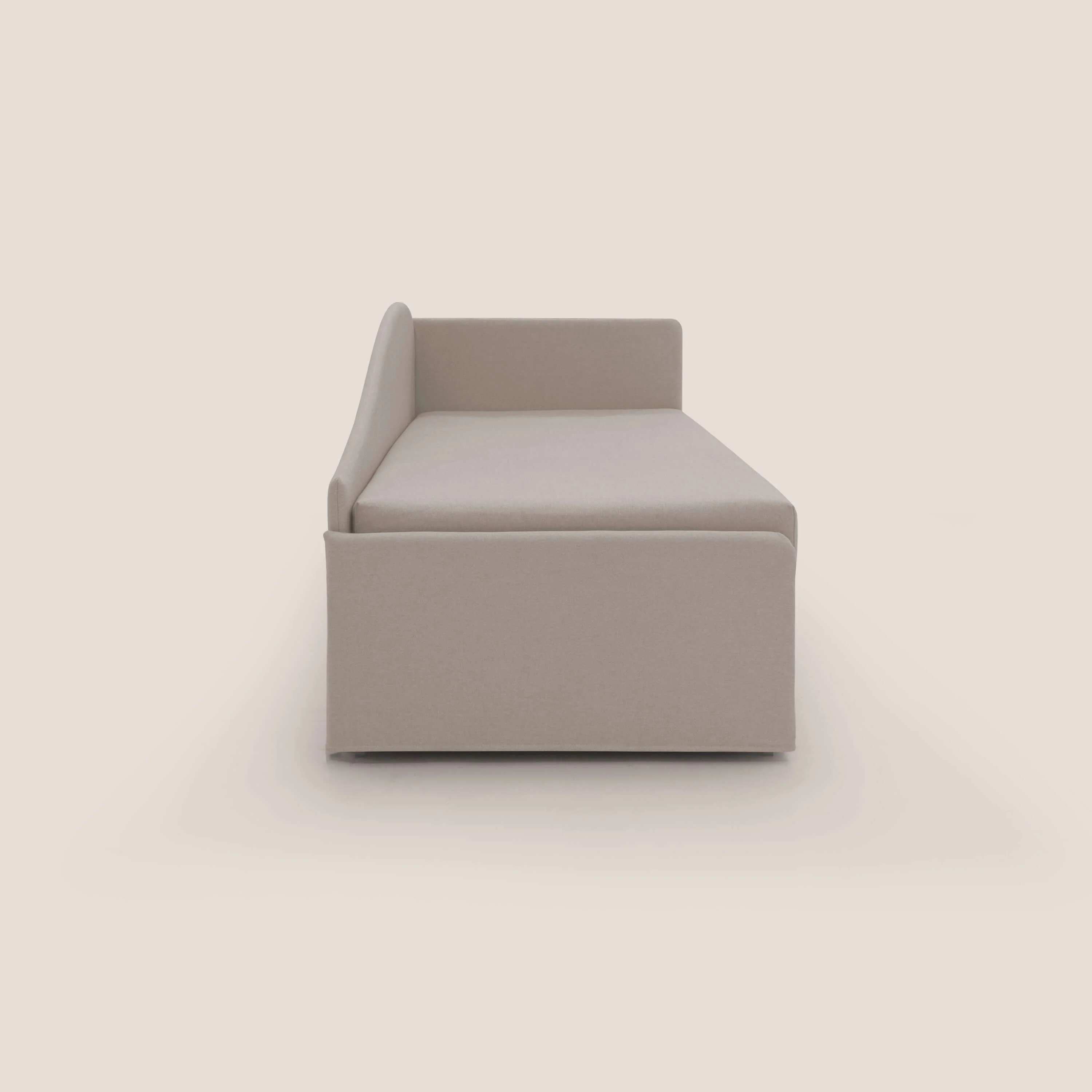Nolo Canapé duplex avec lits jumeaux et tissu effet coton imperméable T13 crème - Image 4