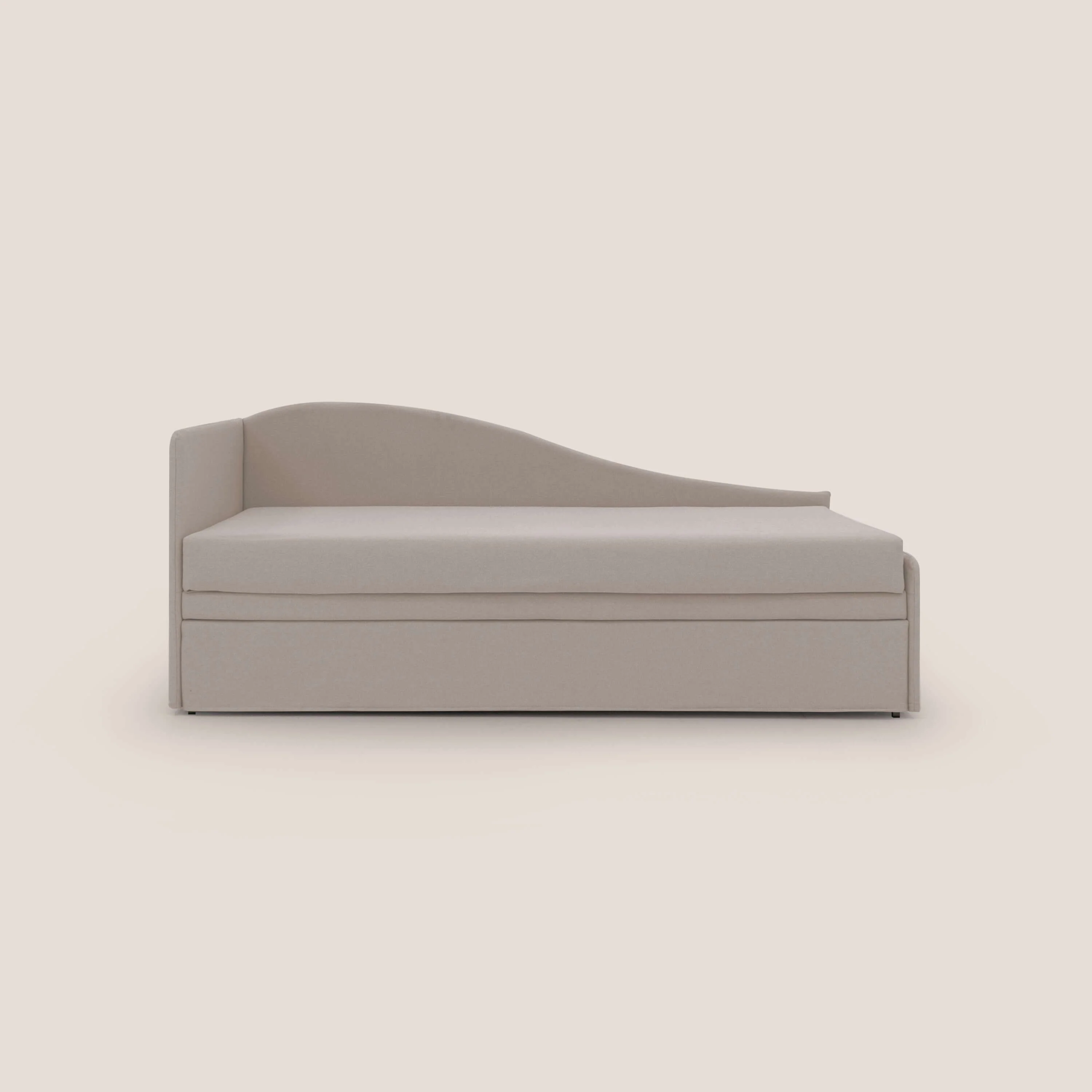 Nolo Canapé duplex avec lits jumeaux et tissu effet coton imperméable T13 crème - Image 9