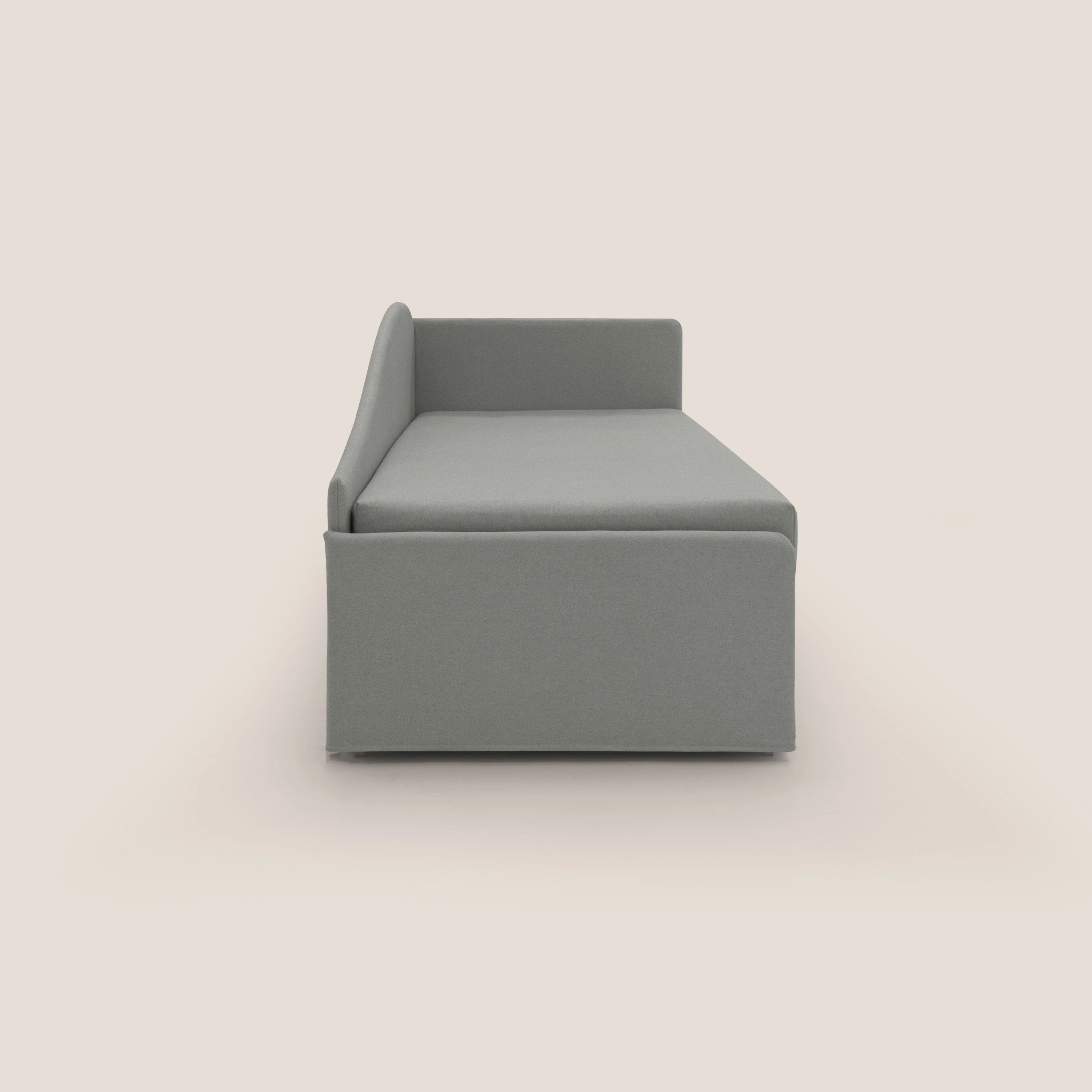 Nolo Canapé duplex avec lits jumeaux et tissu effet coton imperméable T13 gris - Image 4