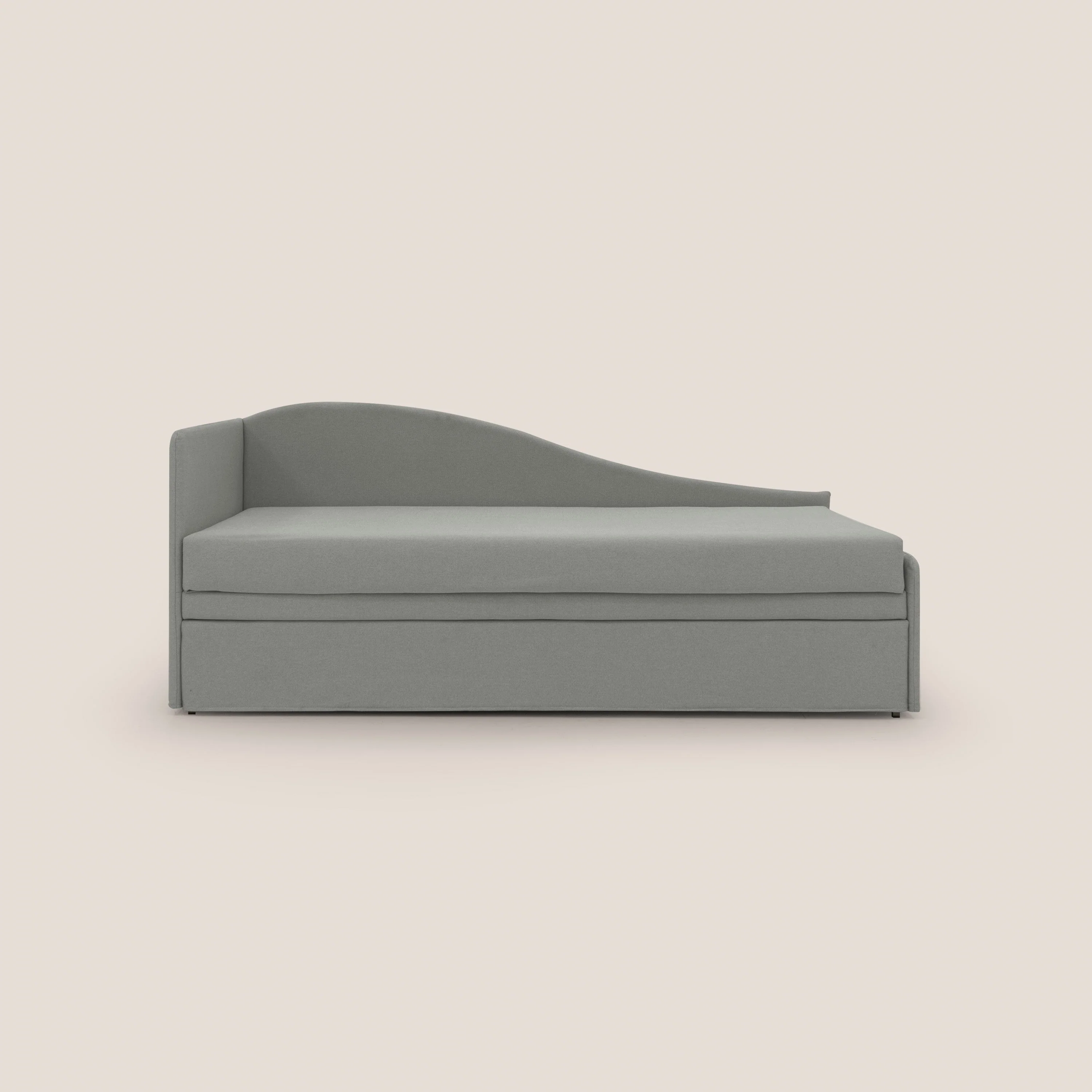 Nolo Canapé duplex avec lits jumeaux et tissu effet coton imperméable T13 gris - Image 9