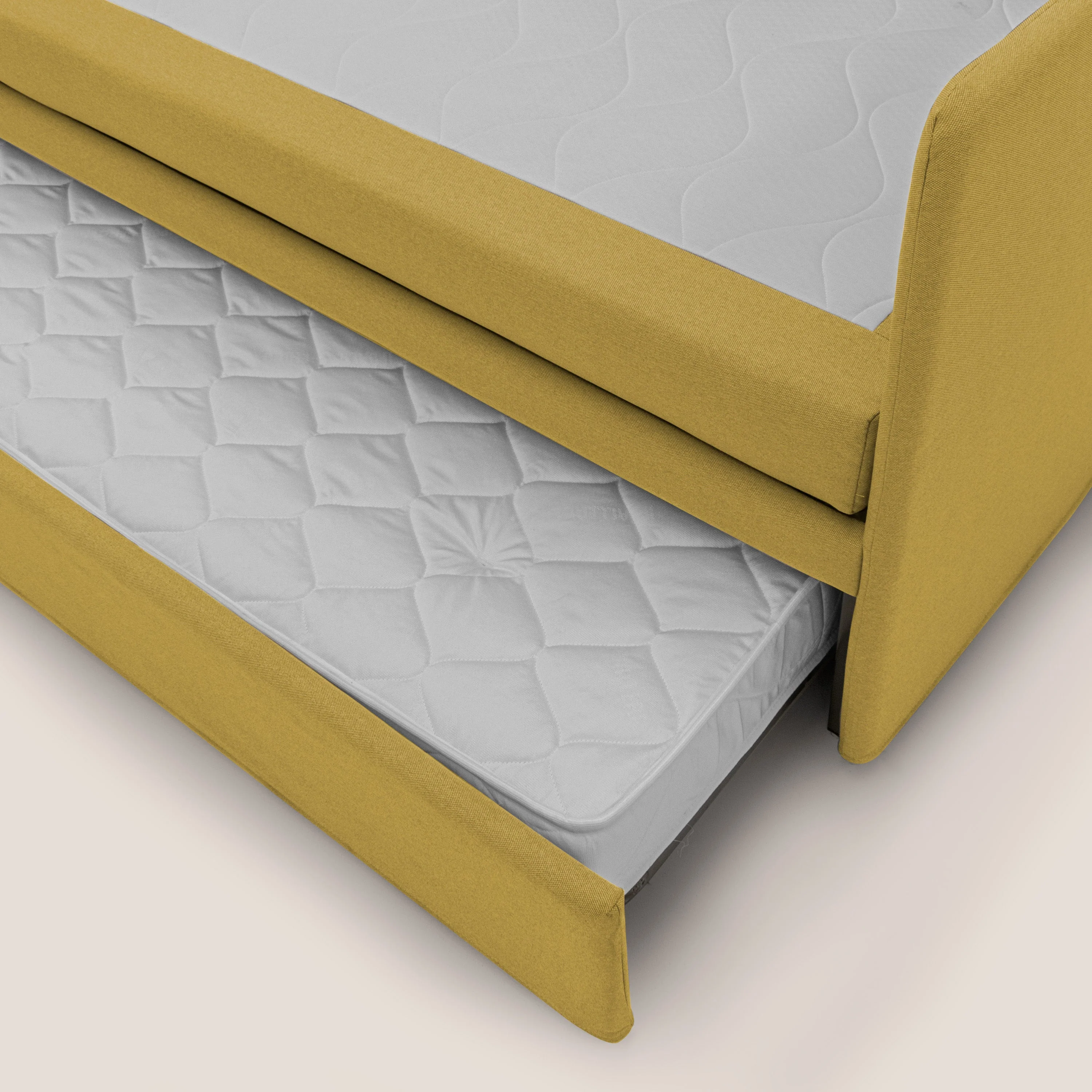 Nolo Canapé duplex avec lits jumeaux et tissu effet coton imperméable T13 jaune - Image 9