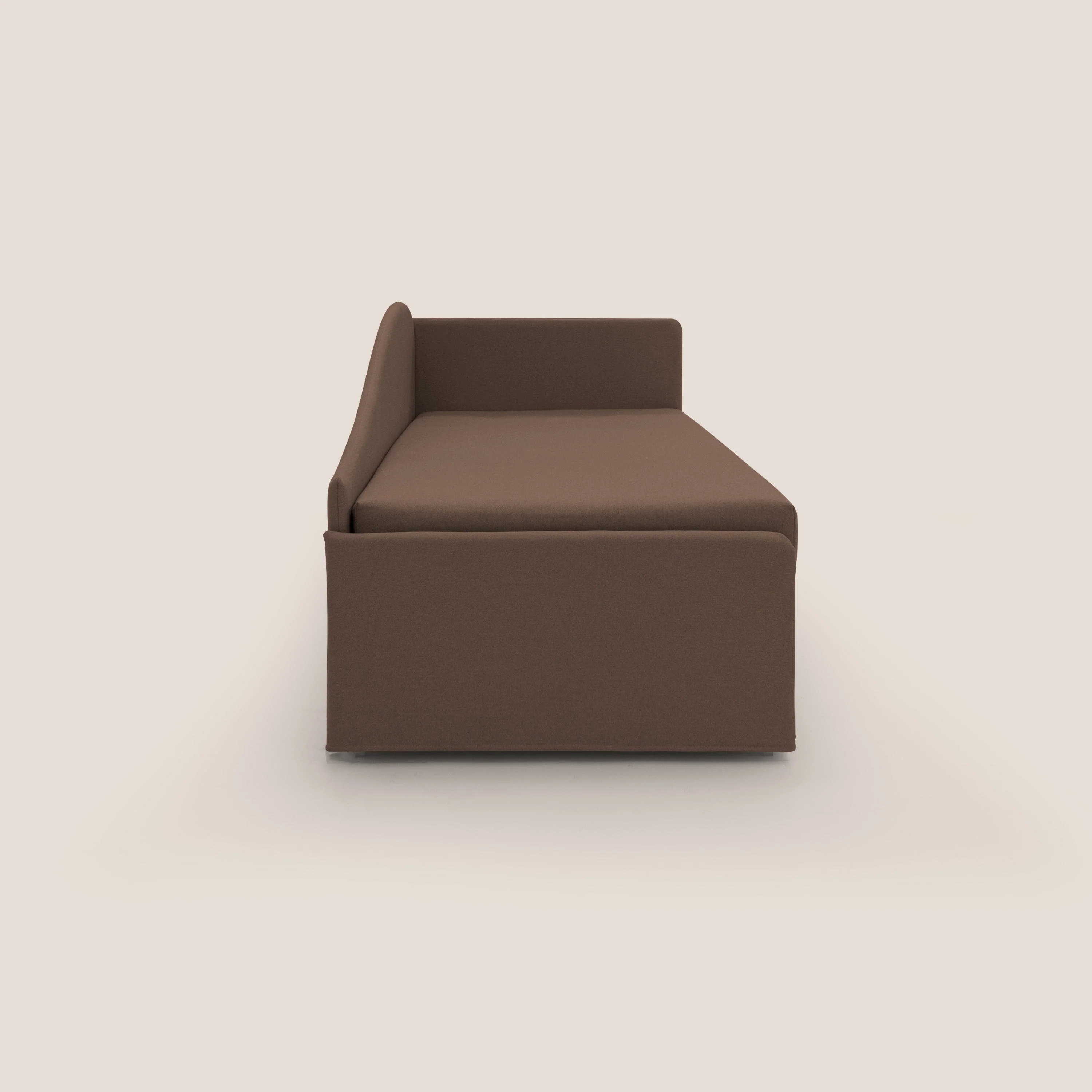 Nolo Canapé duplex avec lits jumeaux et tissu effet coton imperméable T13 marron - Image 4