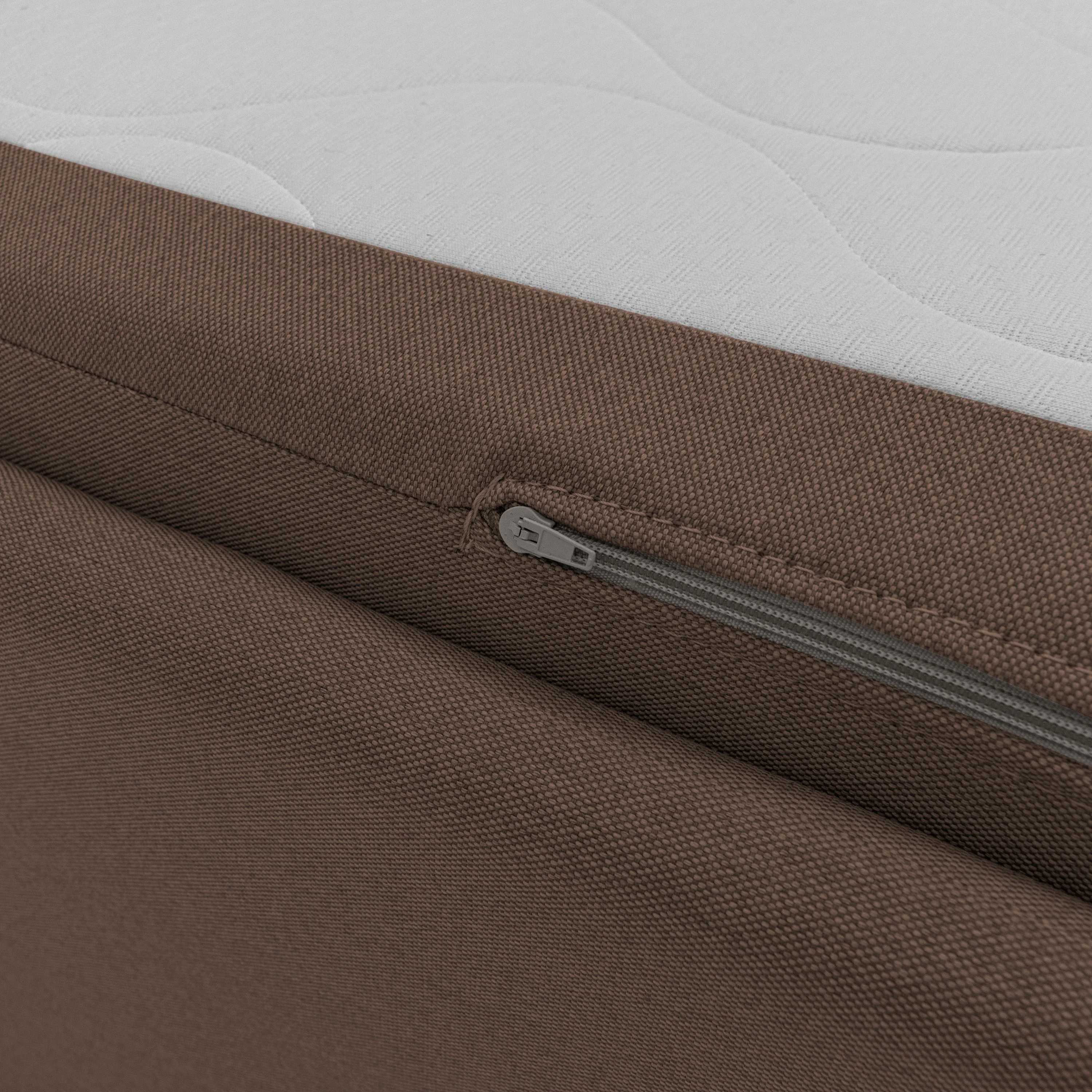 Nolo Canapé duplex avec lits jumeaux et tissu effet coton imperméable T13 marron - Image 8