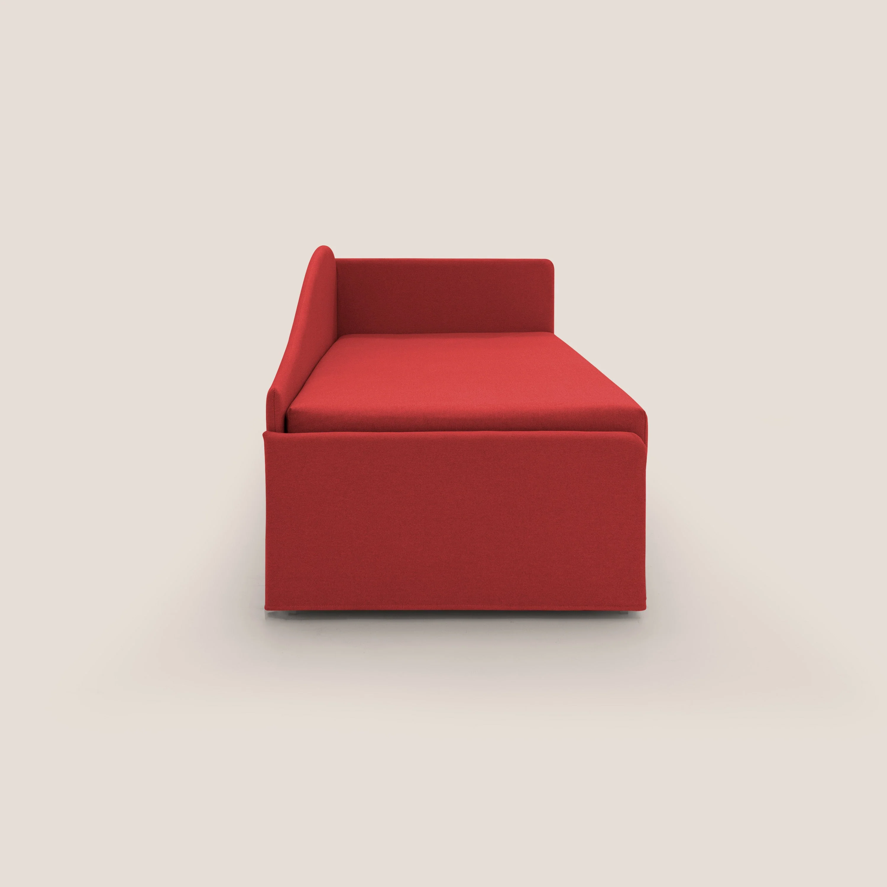 Nolo Canapé duplex avec lits jumeaux et tissu effet coton imperméable T13 rouge - Image 4
