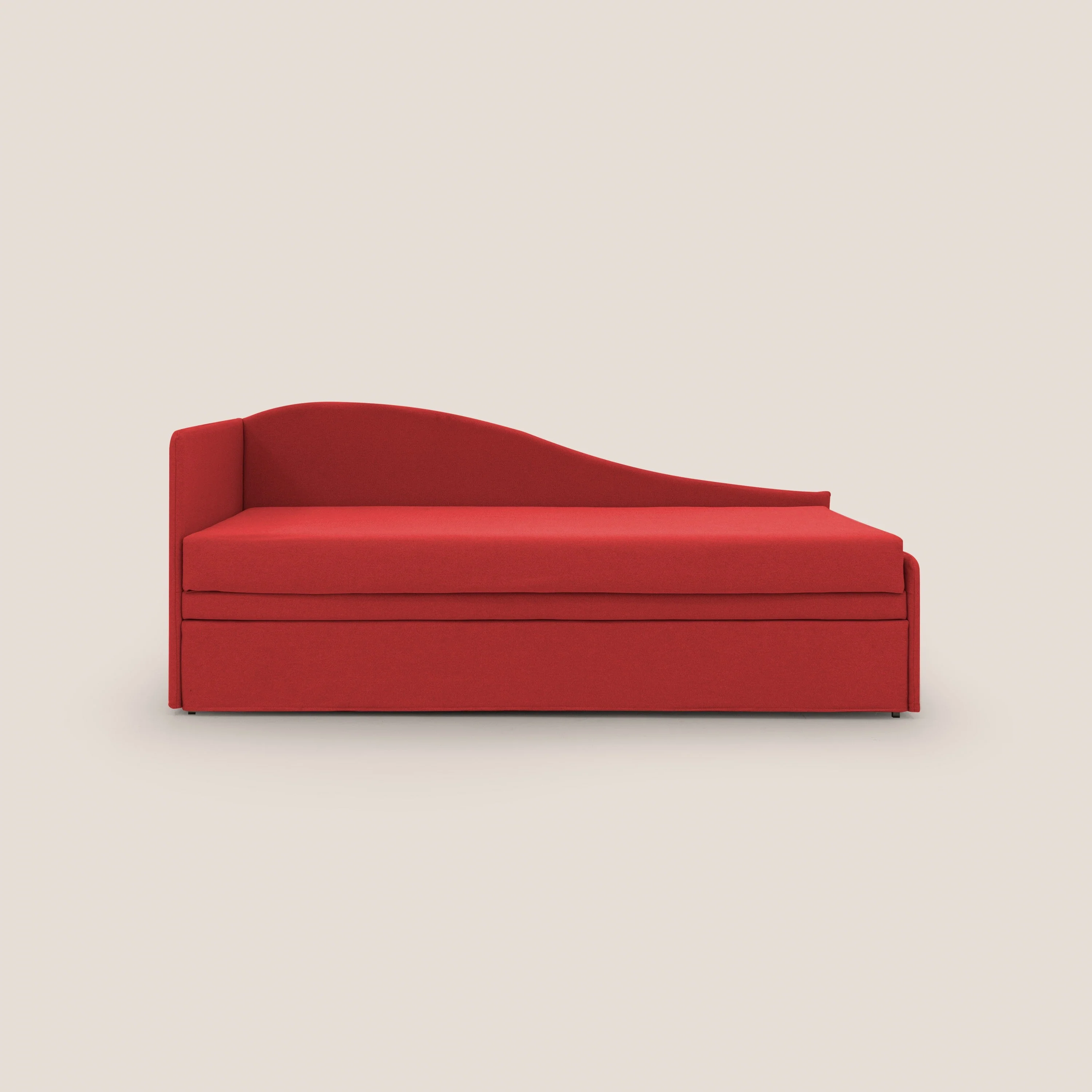 Nolo Canapé duplex avec lits jumeaux et tissu effet coton imperméable T13 rouge - Image 9