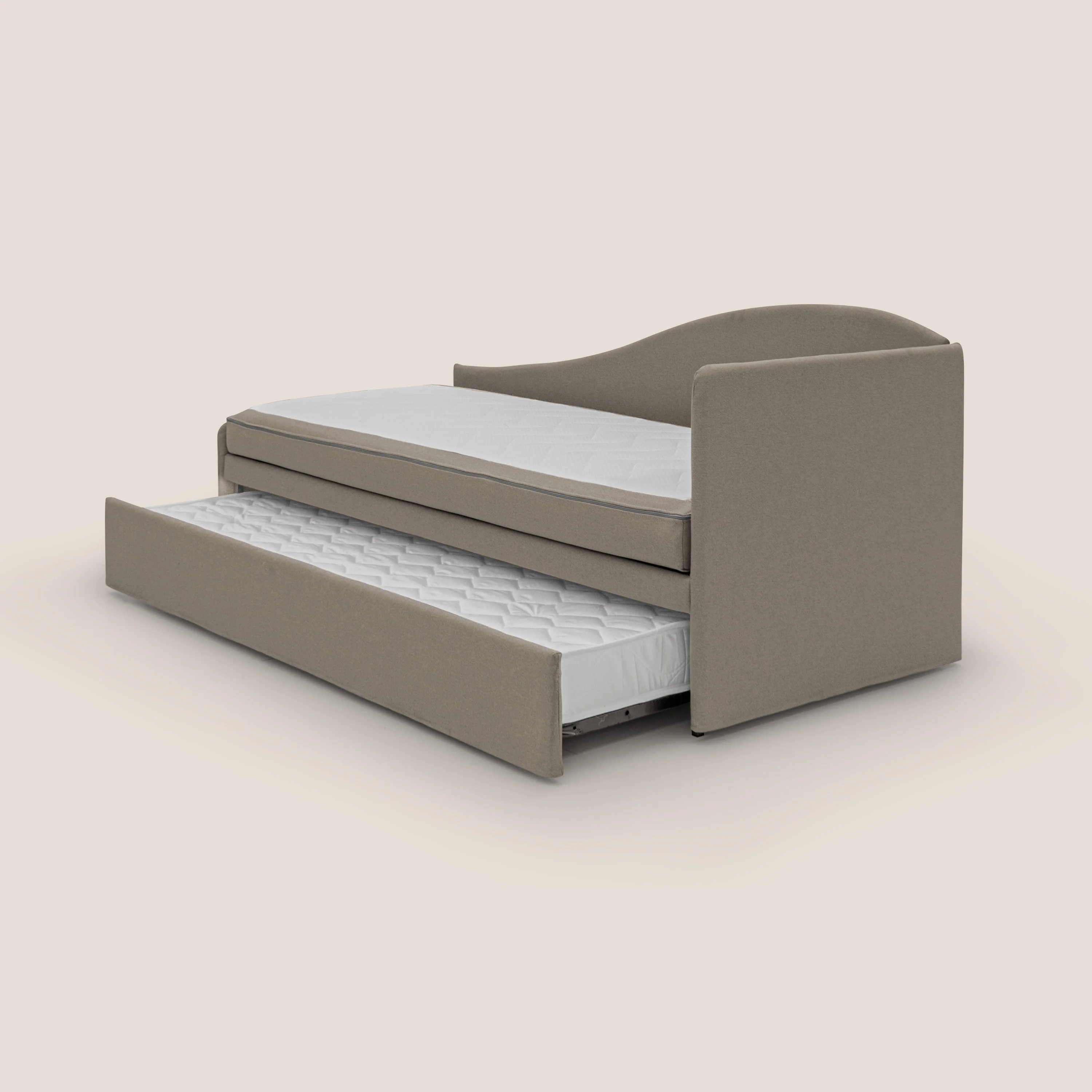 Nolo Canapé duplex avec lits jumeaux et tissu effet coton imperméable T13 Taupe tortora - Image 5