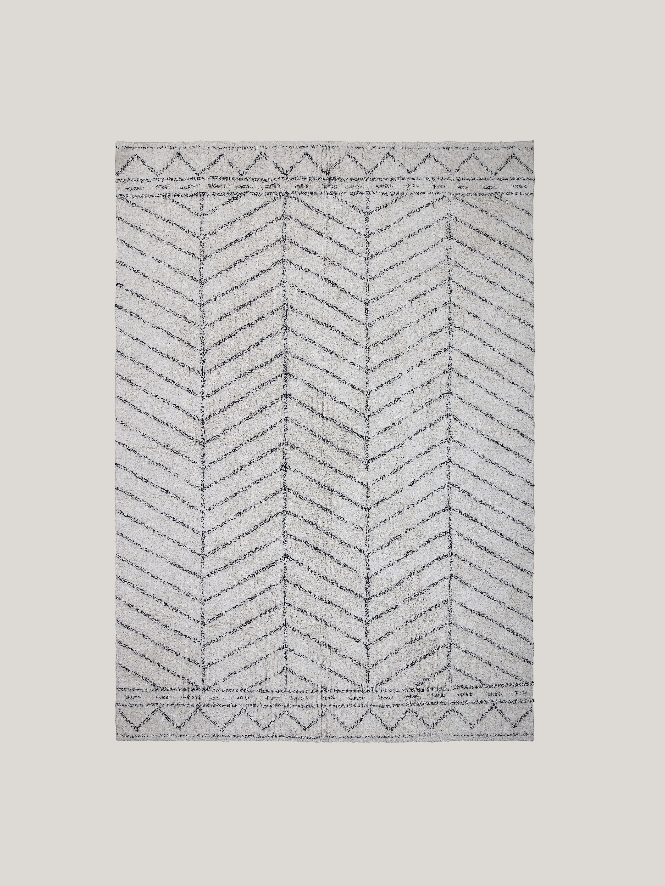 Oiva tapis à motif abstrait en coton naturel 300 x 200 cm - Image 3