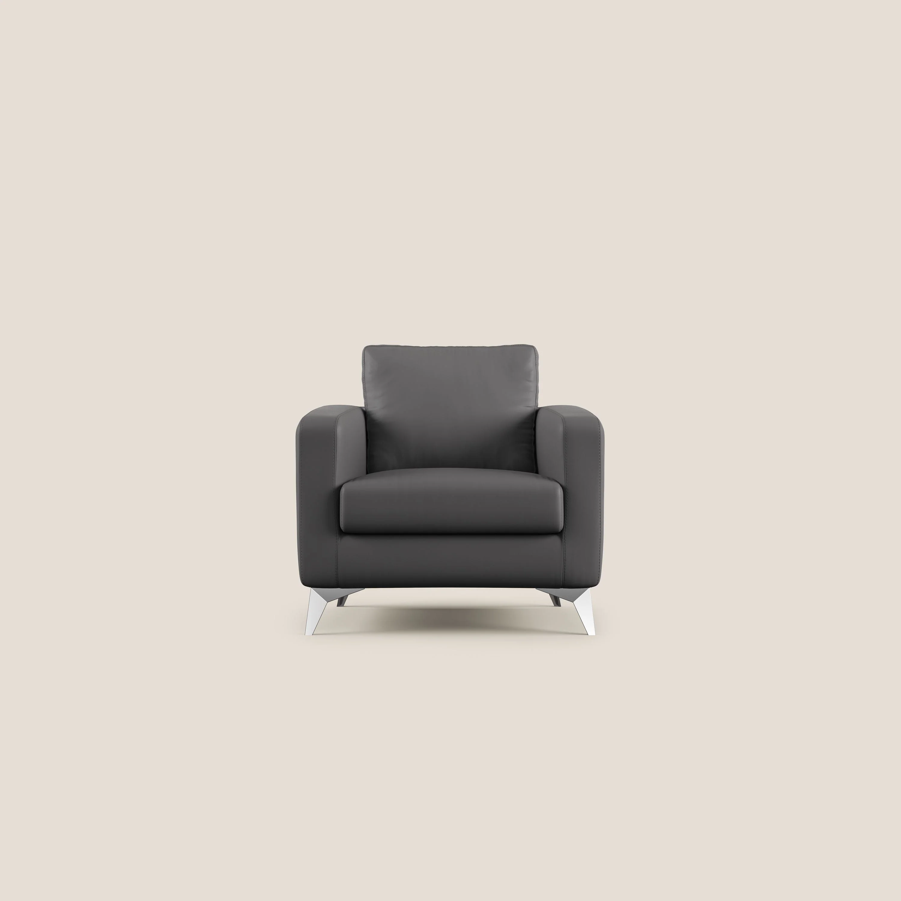 Orione fauteuil en simili cuir imperméable T04 anthracite - Image 3