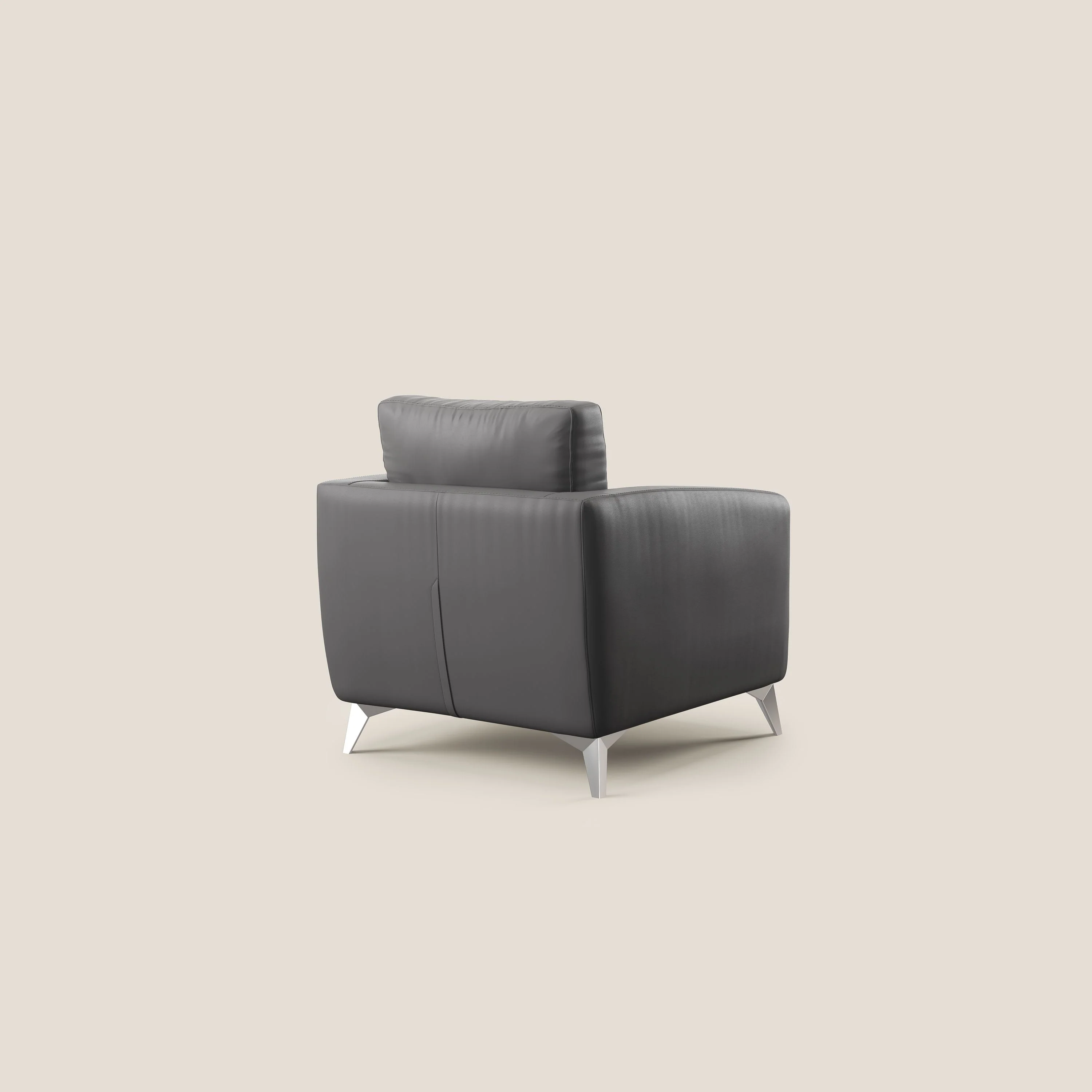 Orione fauteuil en simili cuir imperméable T04 anthracite - Image 5
