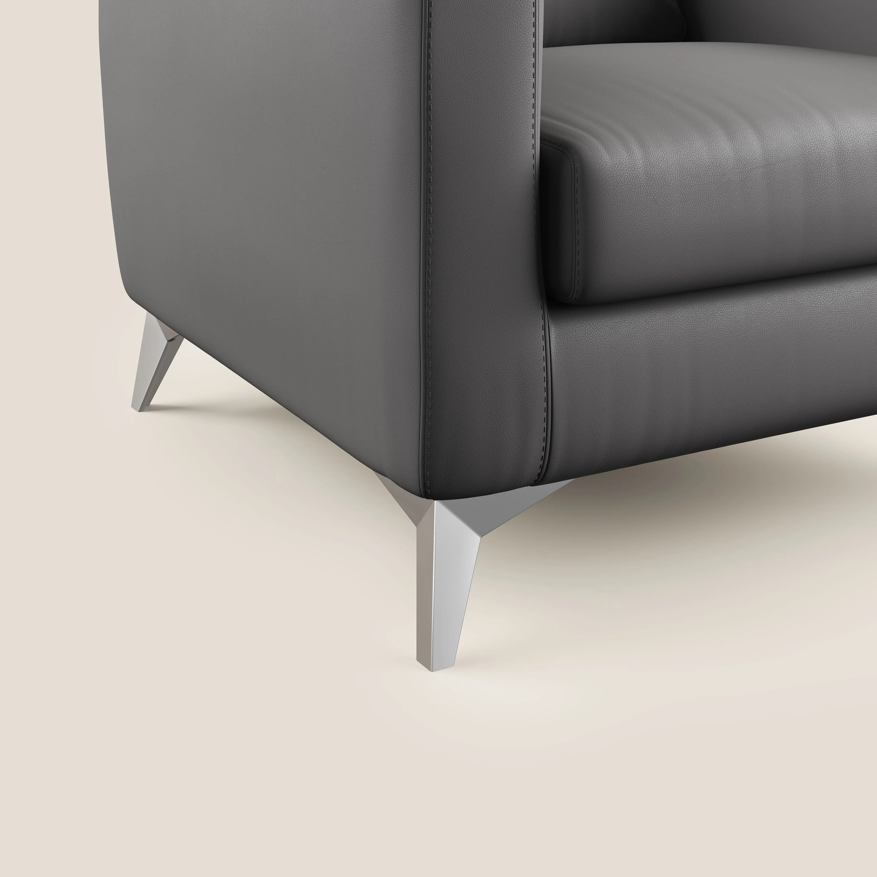 Orione fauteuil en simili cuir imperméable T04 anthracite - Image 6
