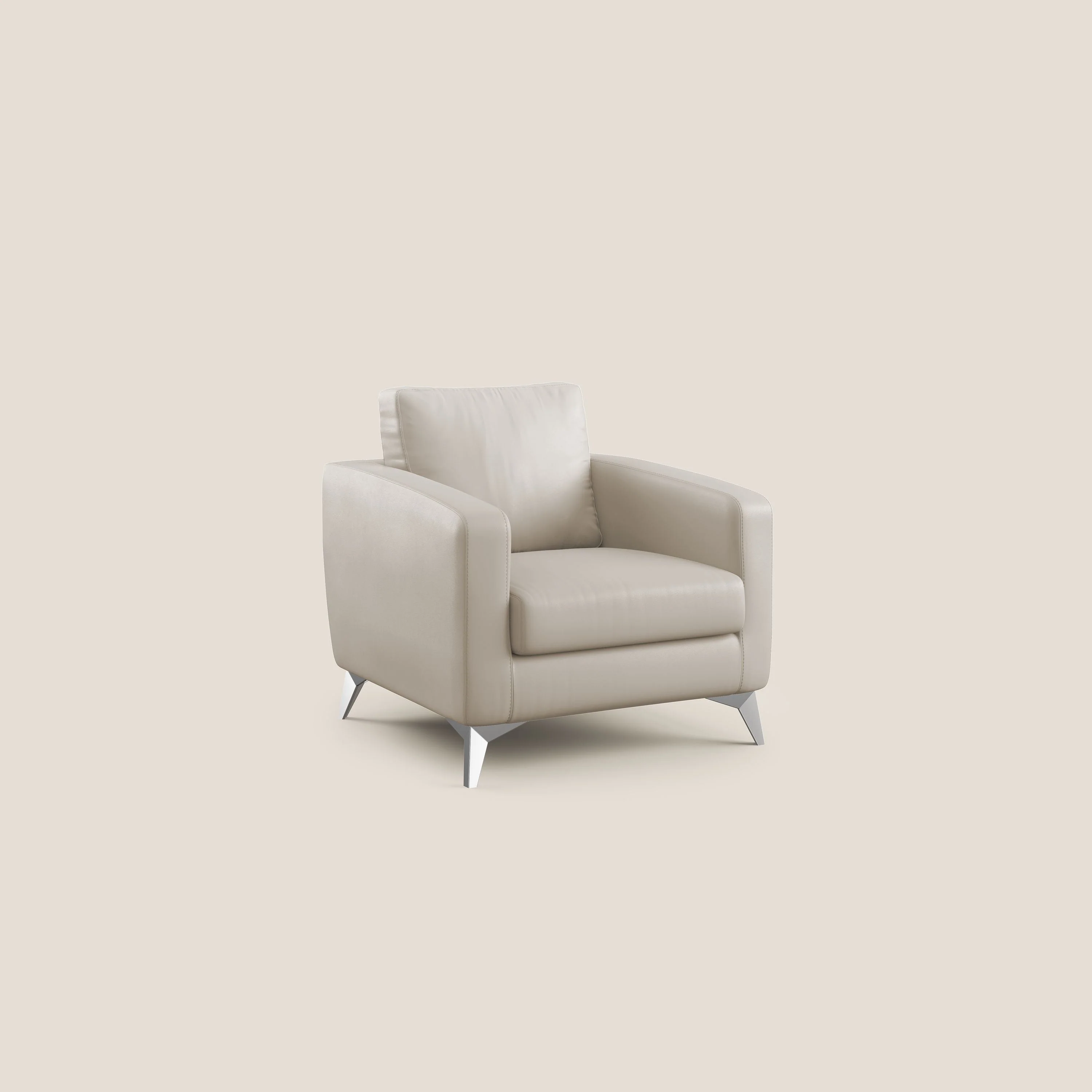 Orione fauteuil en simili cuir imperméable T04 beige - Image 2