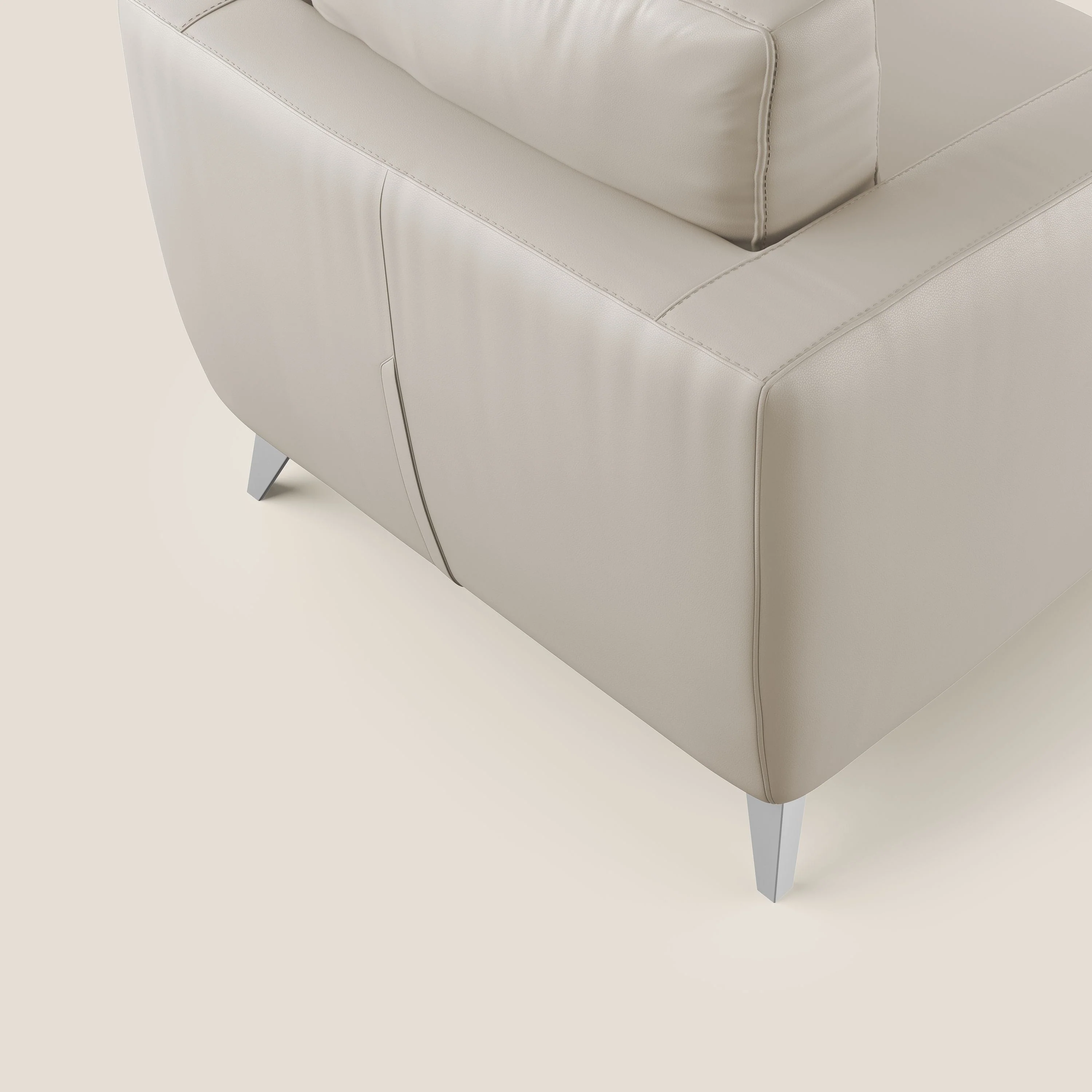 Orione fauteuil en simili cuir imperméable T04 beige - Image 6