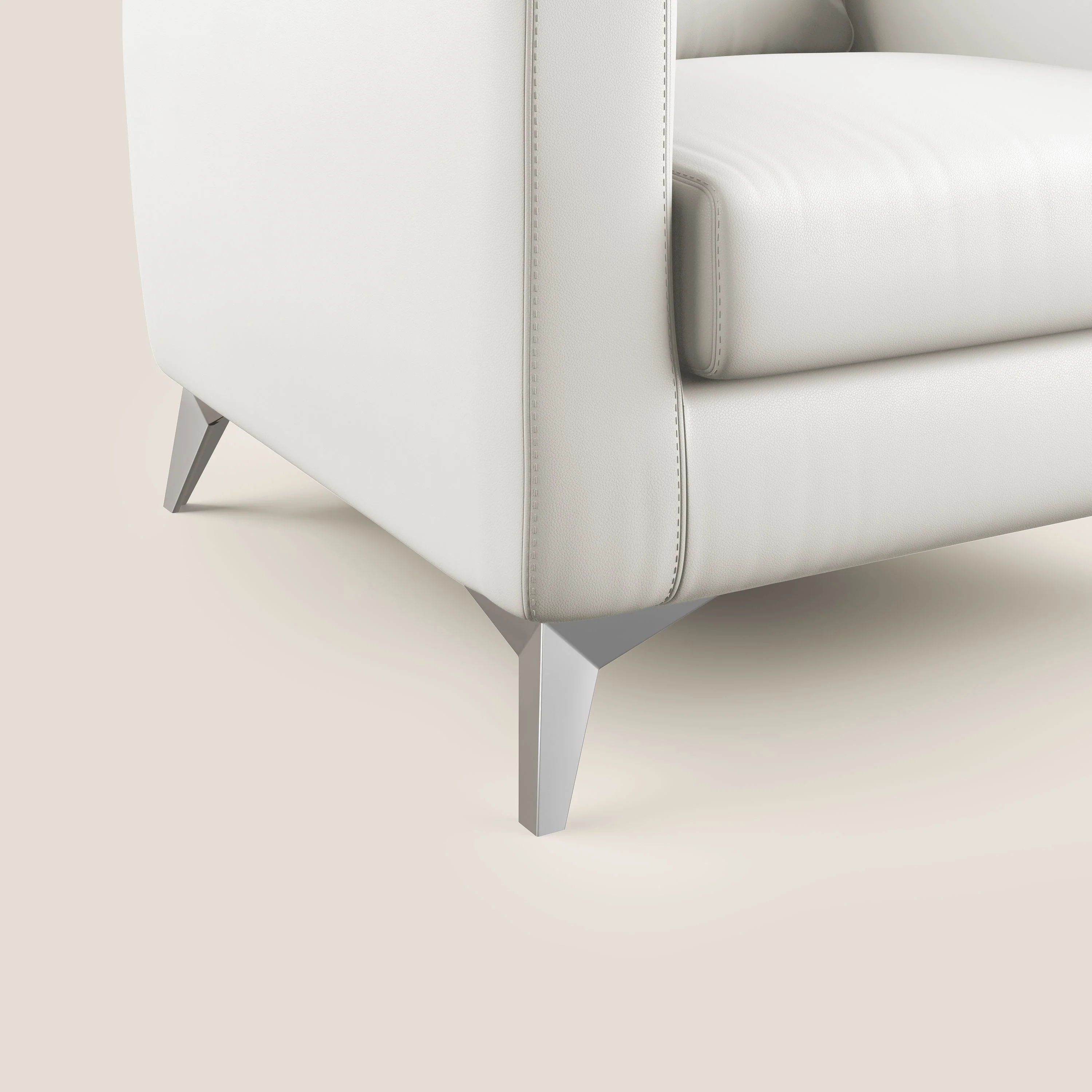 Orione fauteuil en simili cuir imperméable T04 blanc - Image 5
