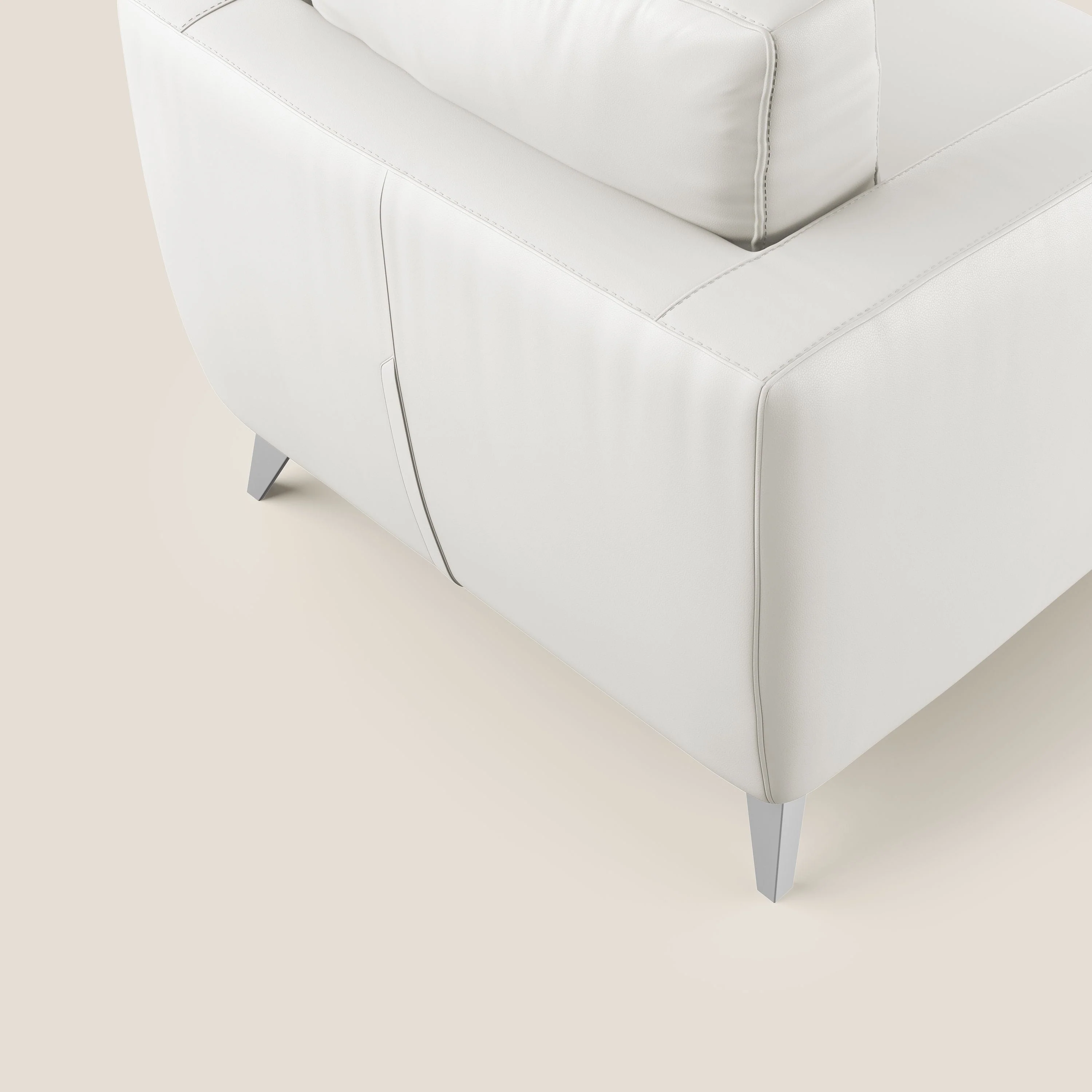 Orione fauteuil en simili cuir imperméable T04 blanc - Image 6