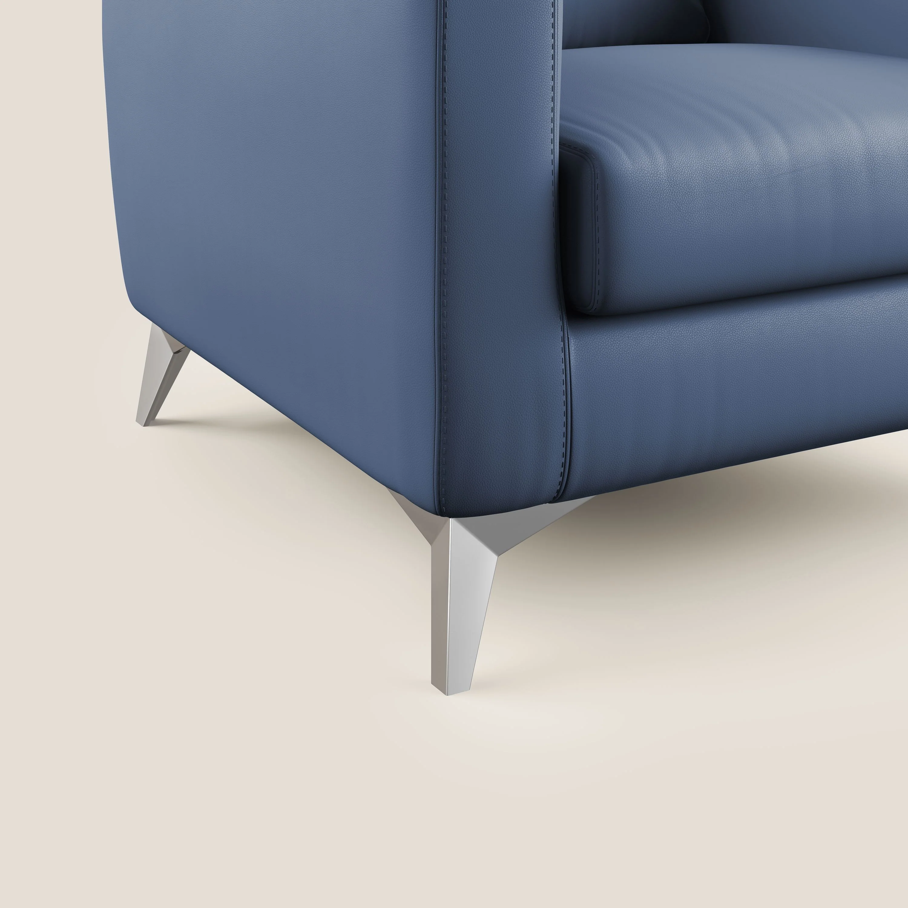 Orione fauteuil en simili cuir imperméable T04 bleu - Image 5