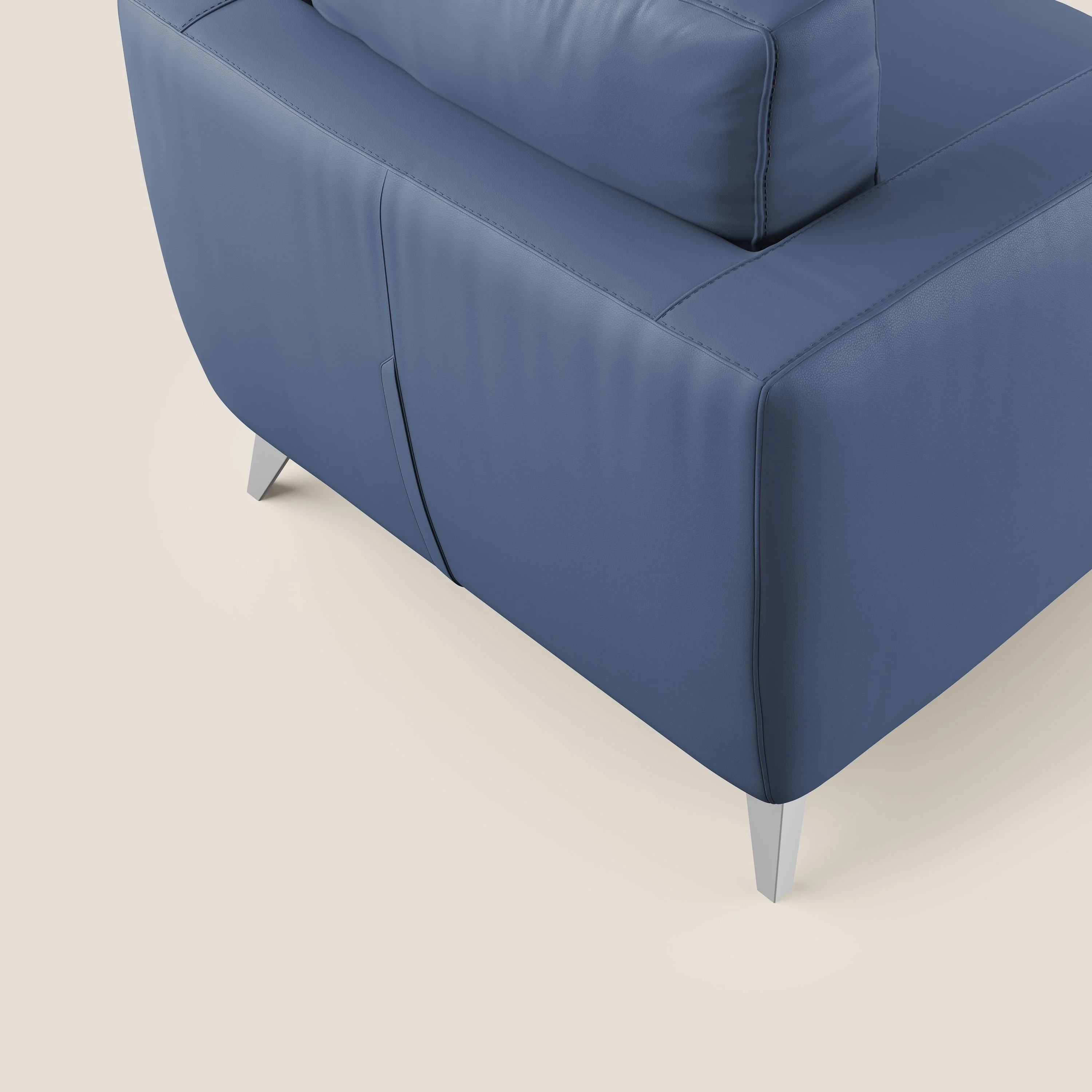 Orione fauteuil en simili cuir imperméable T04 bleu - Image 6