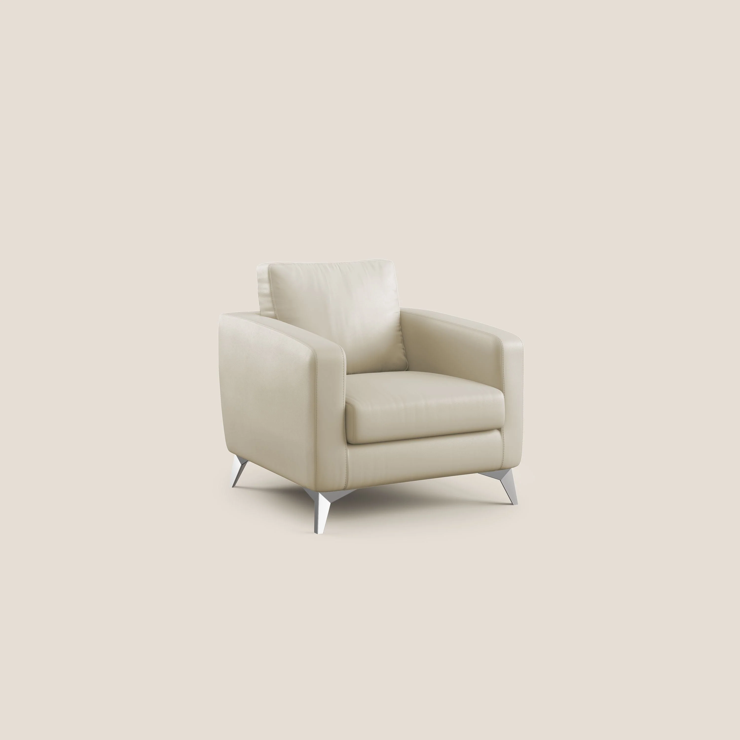 Orione fauteuil en simili cuir imperméable T04 crème - Image 2