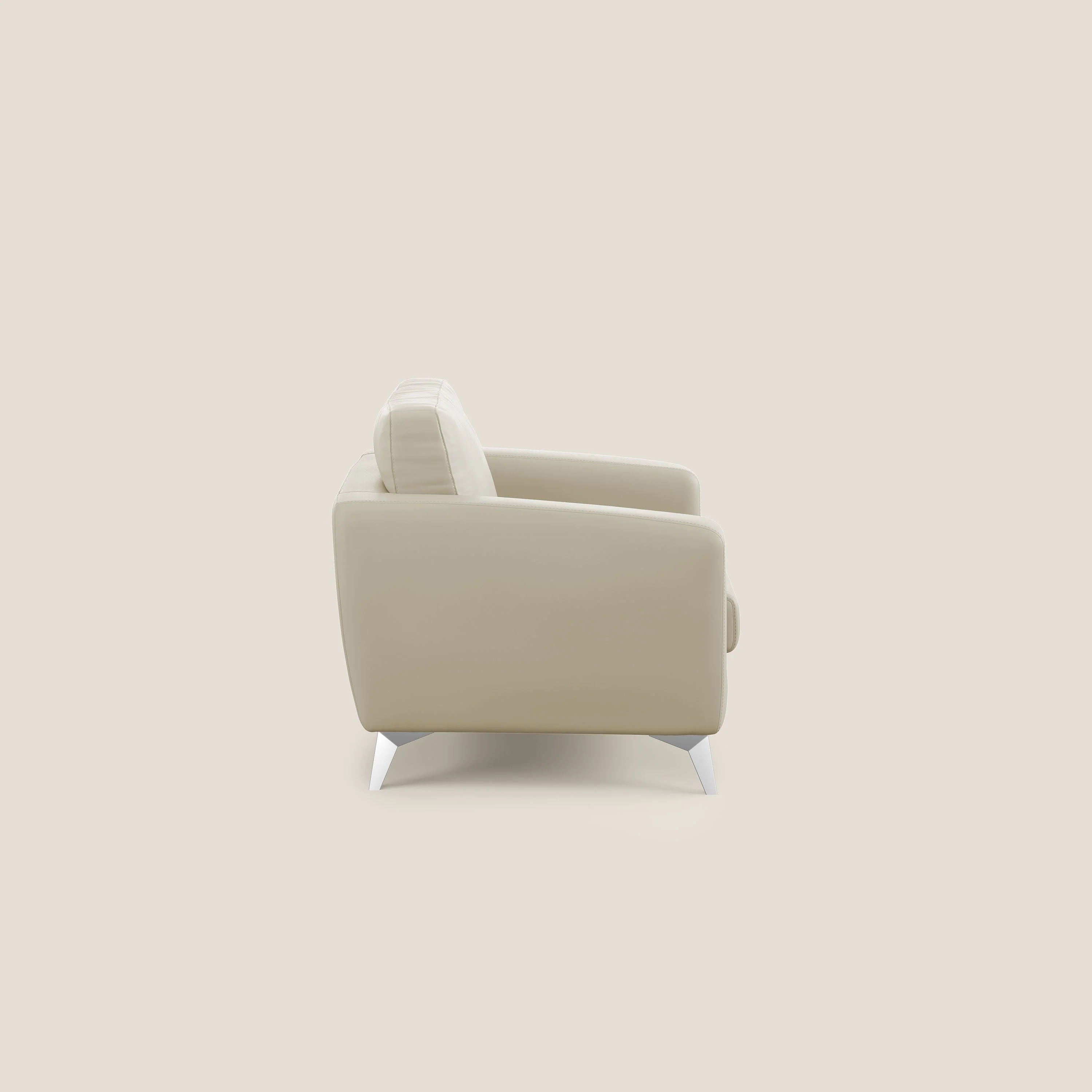 Orione fauteuil en simili cuir imperméable T04 crème - Image 3