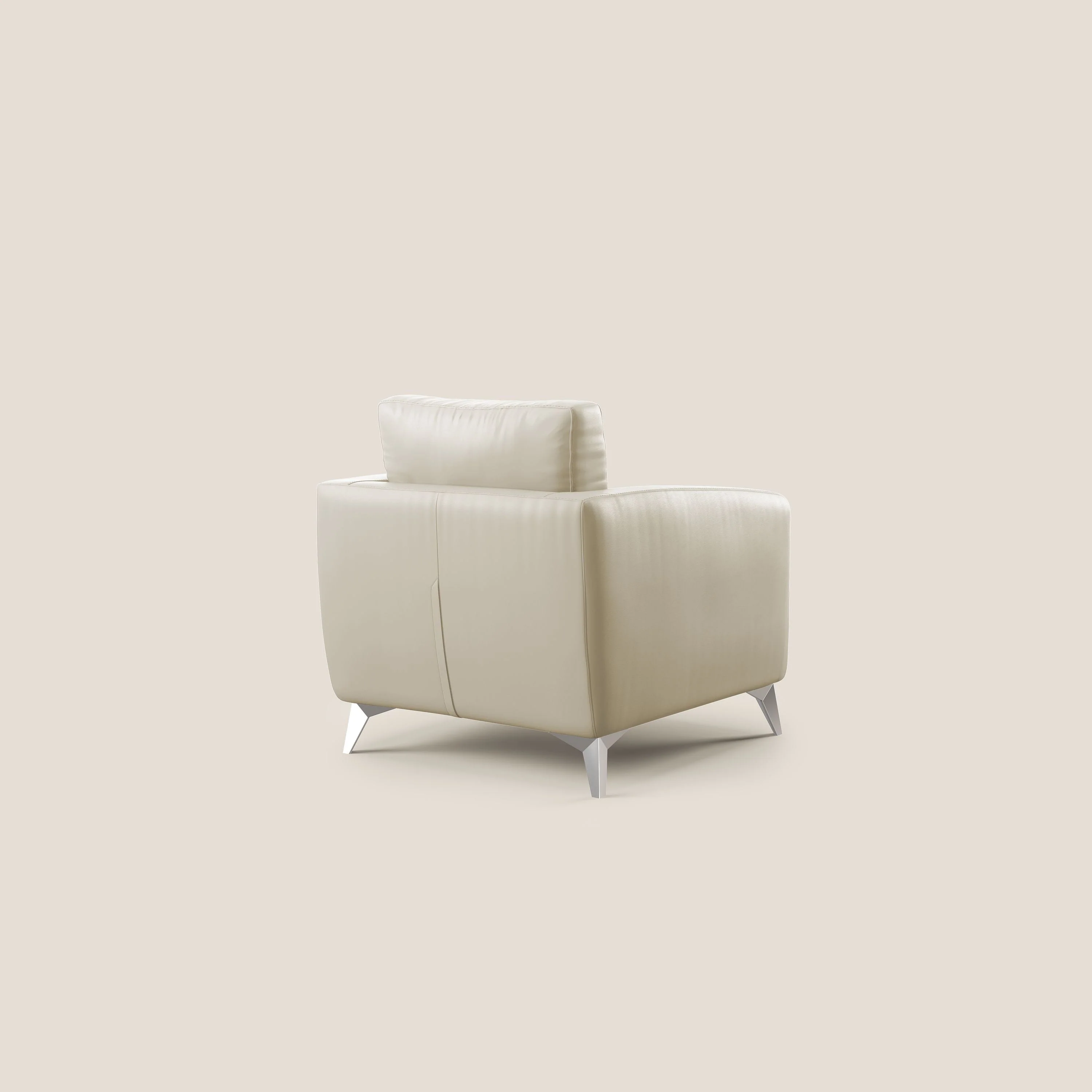 Orione fauteuil en simili cuir imperméable T04 crème - Image 4
