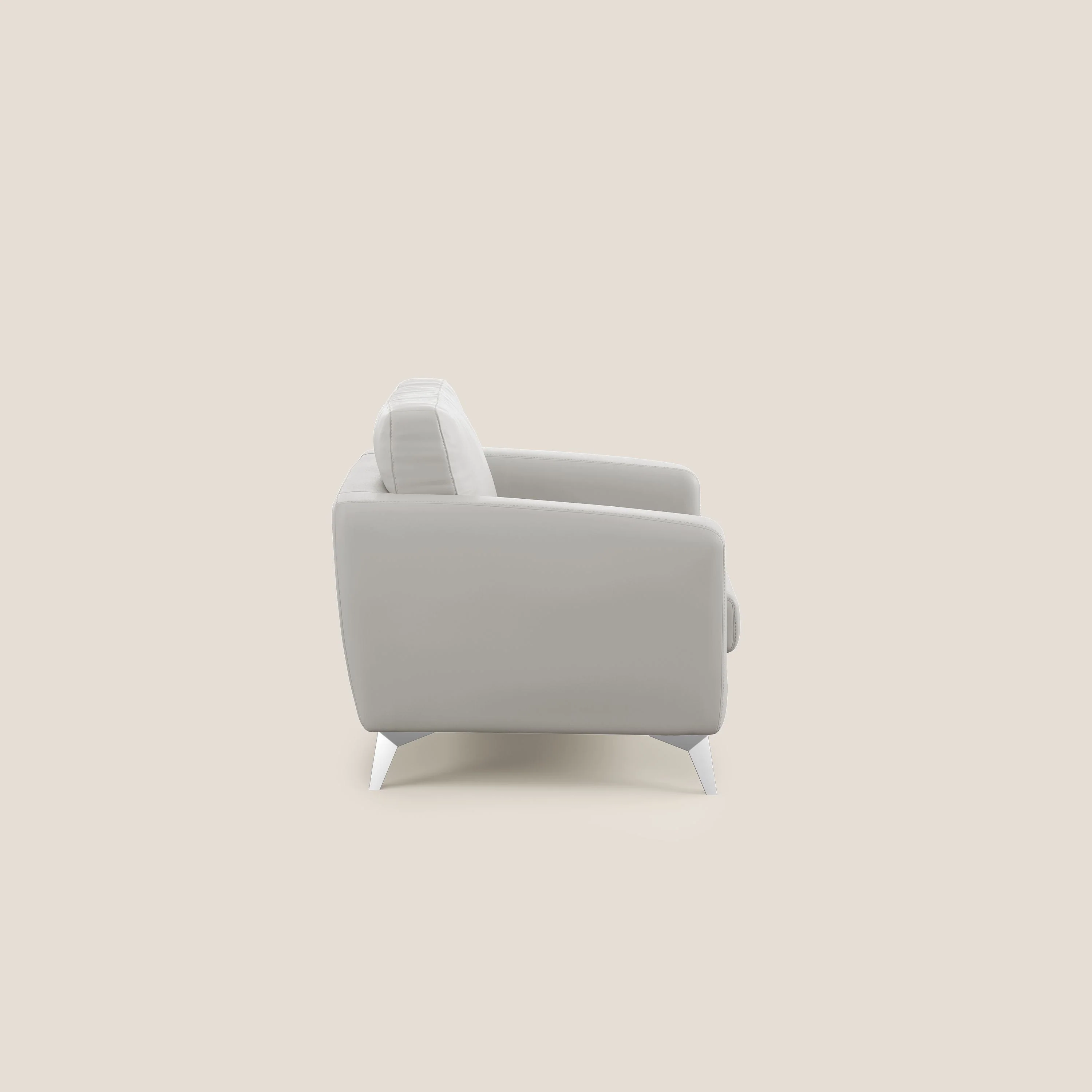 Orione fauteuil en simili cuir imperméable T04 gris clair - Image 3