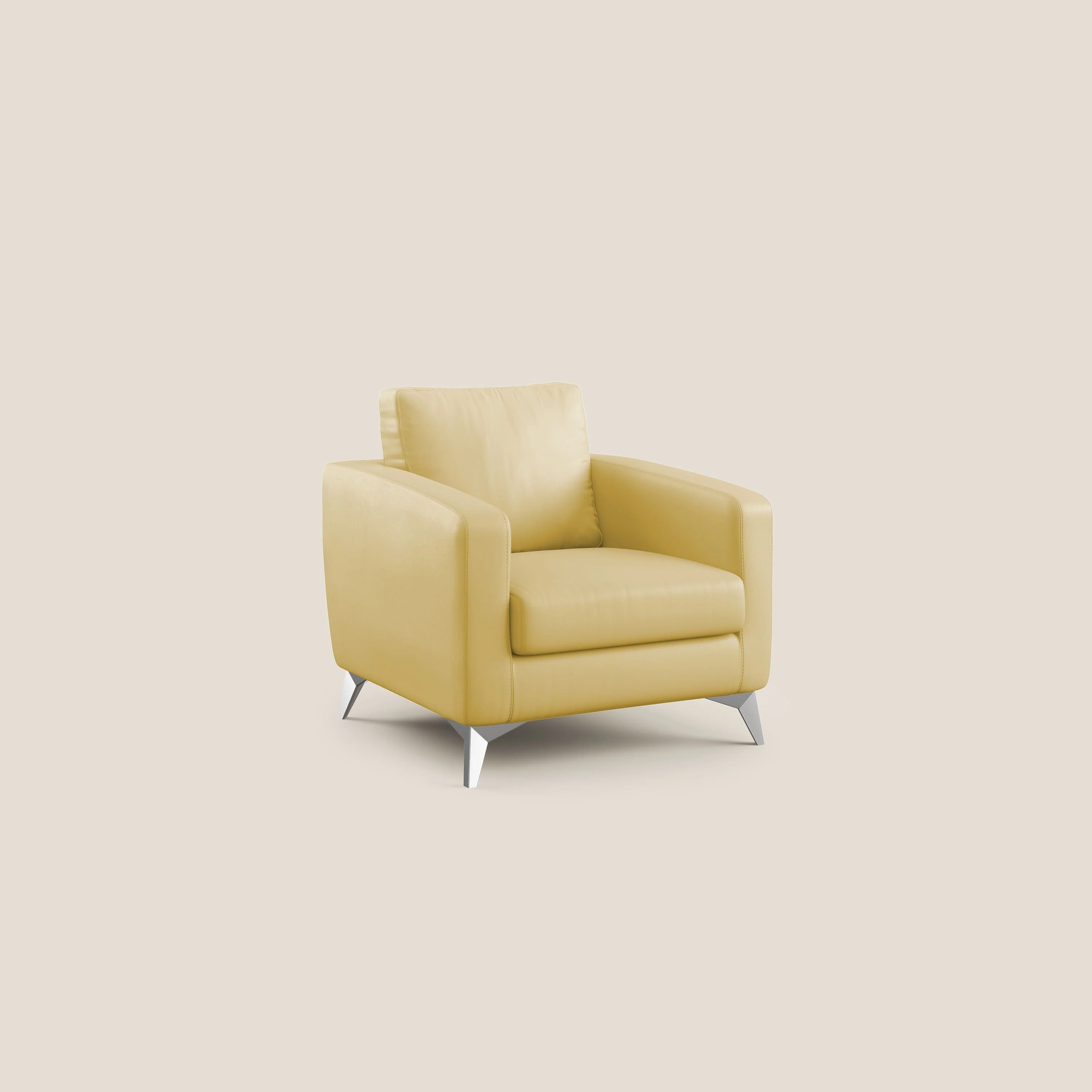 Orione fauteuil en simili cuir imperméable T04 jaune - Image 2