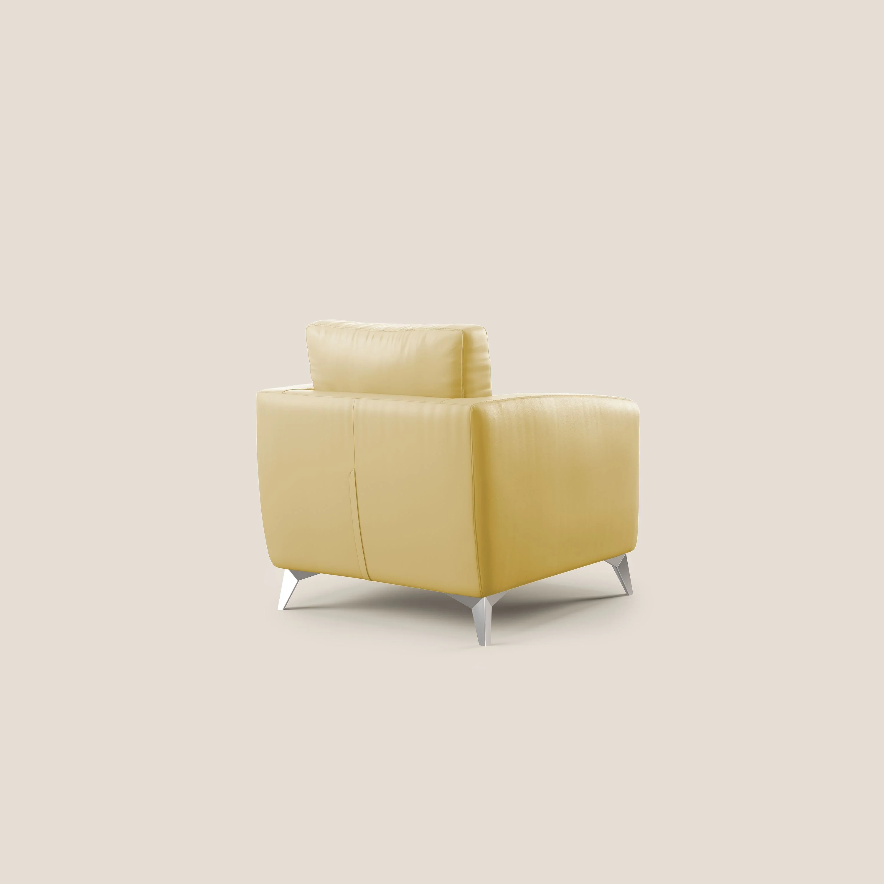 Orione fauteuil en simili cuir imperméable T04 jaune - Image 4