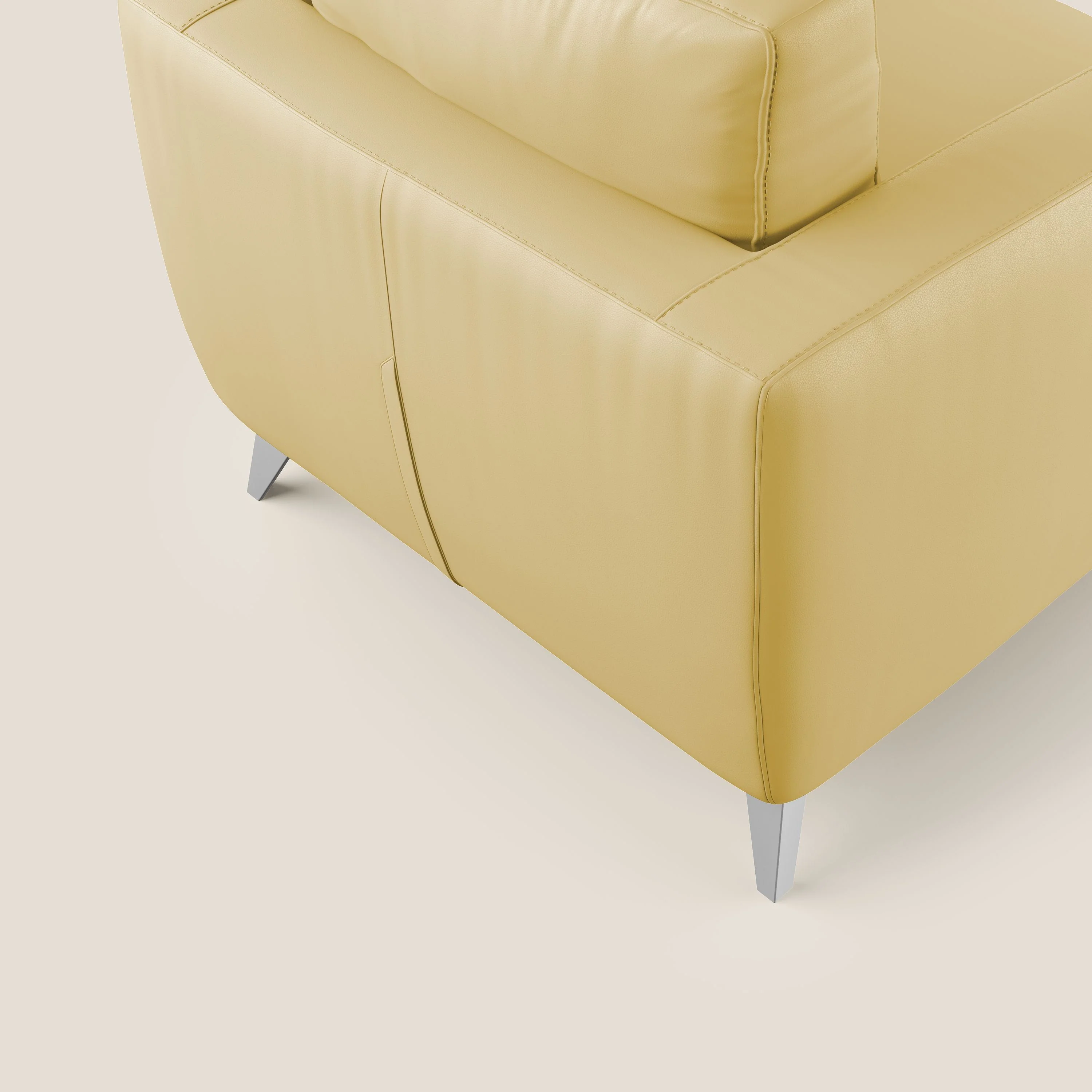 Orione fauteuil en simili cuir imperméable T04 jaune - Image 6