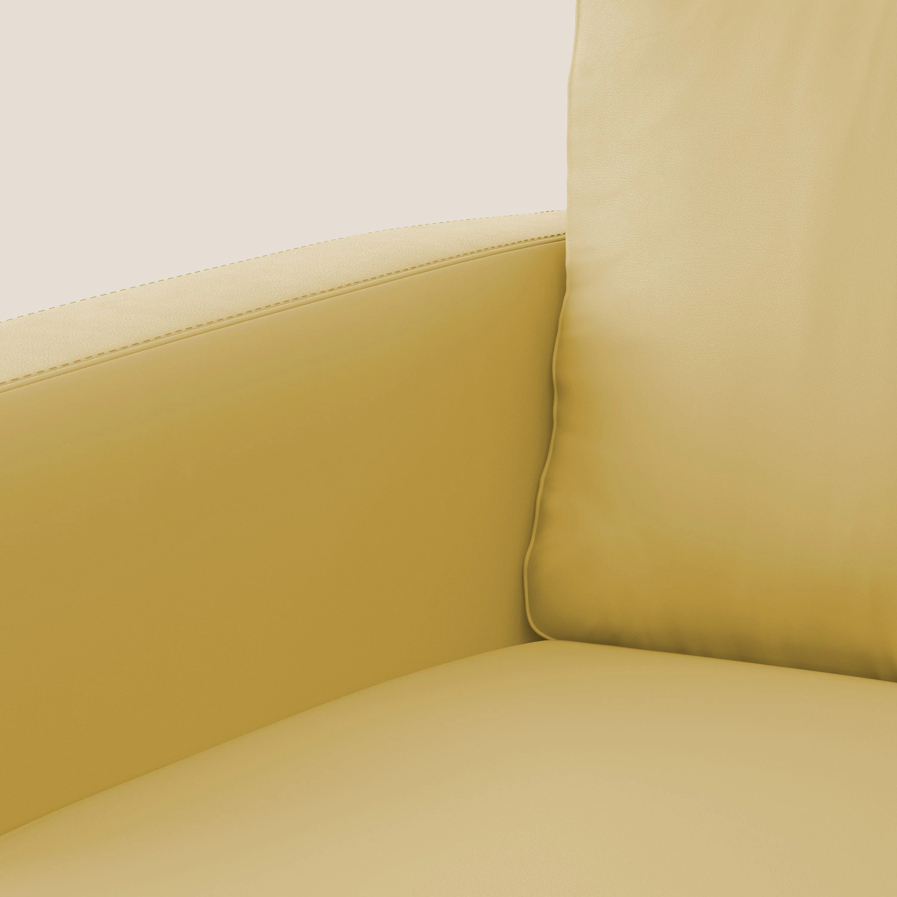 Orione fauteuil en simili cuir imperméable T04 jaune - Image 7